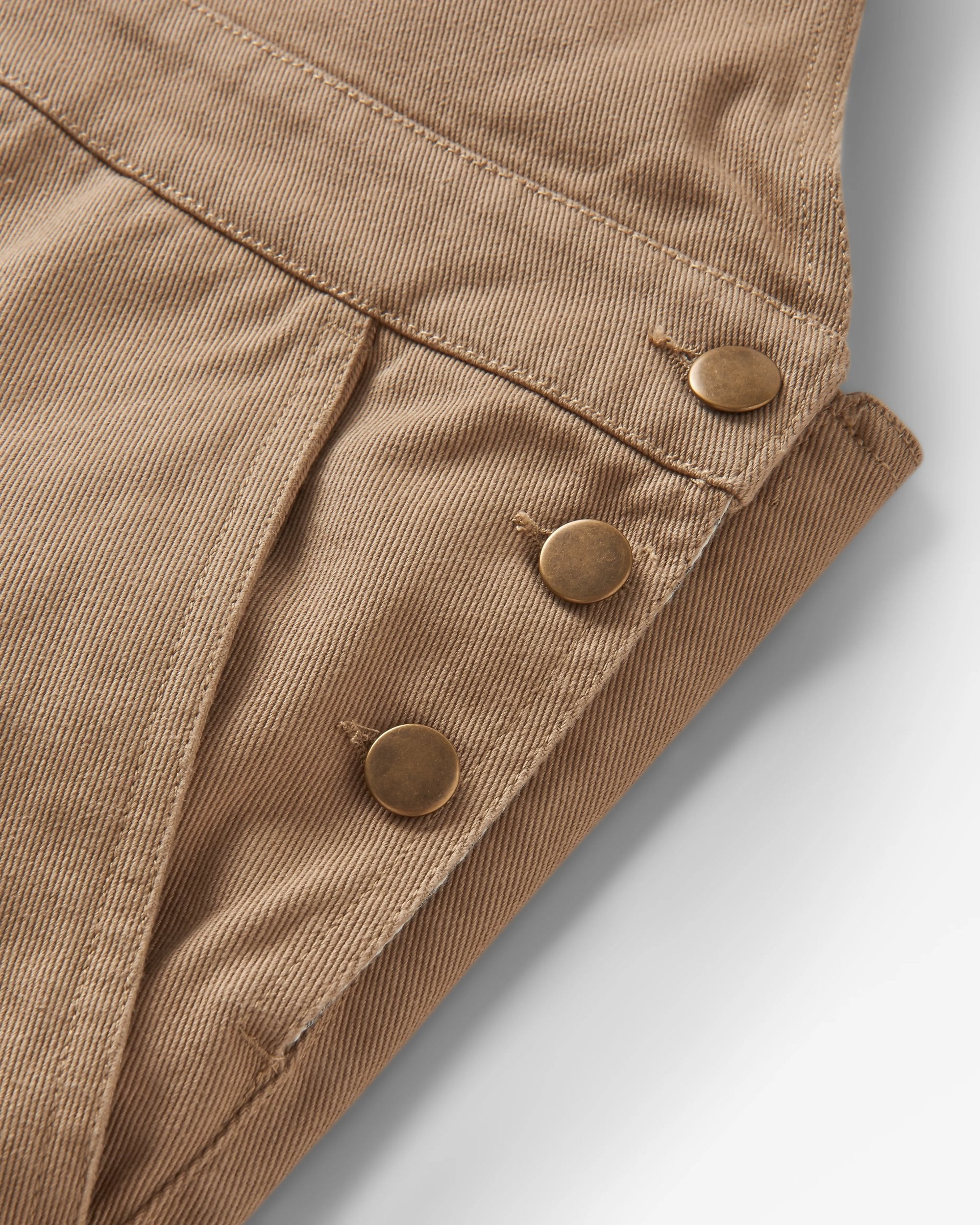 Shuffle Organic Cotton Dungarees - Elmwood - Flatlay