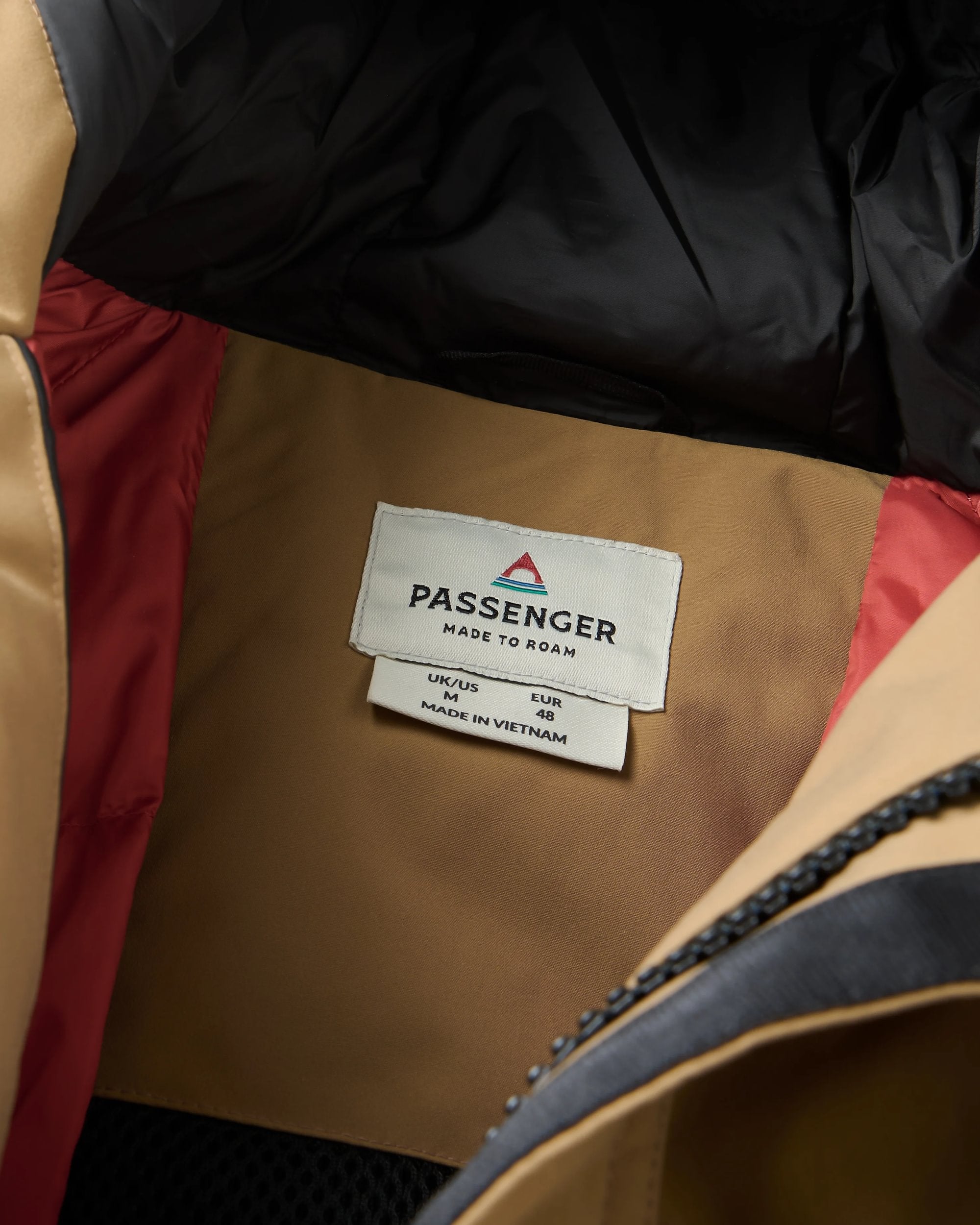 Baltic Recycled Insulated Parka - Caramel/Black - Flatlay