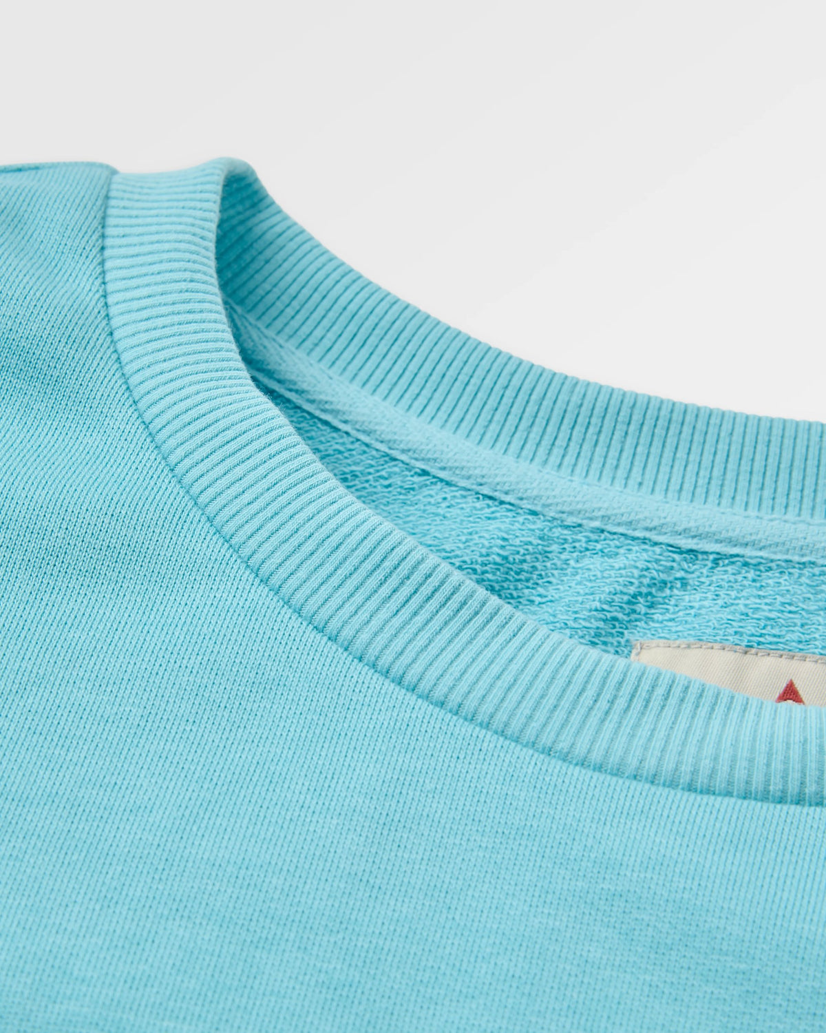 Heritage Recycled Cotton Relaxed Fit Sweatshirt - Retro Blue - Flatlay