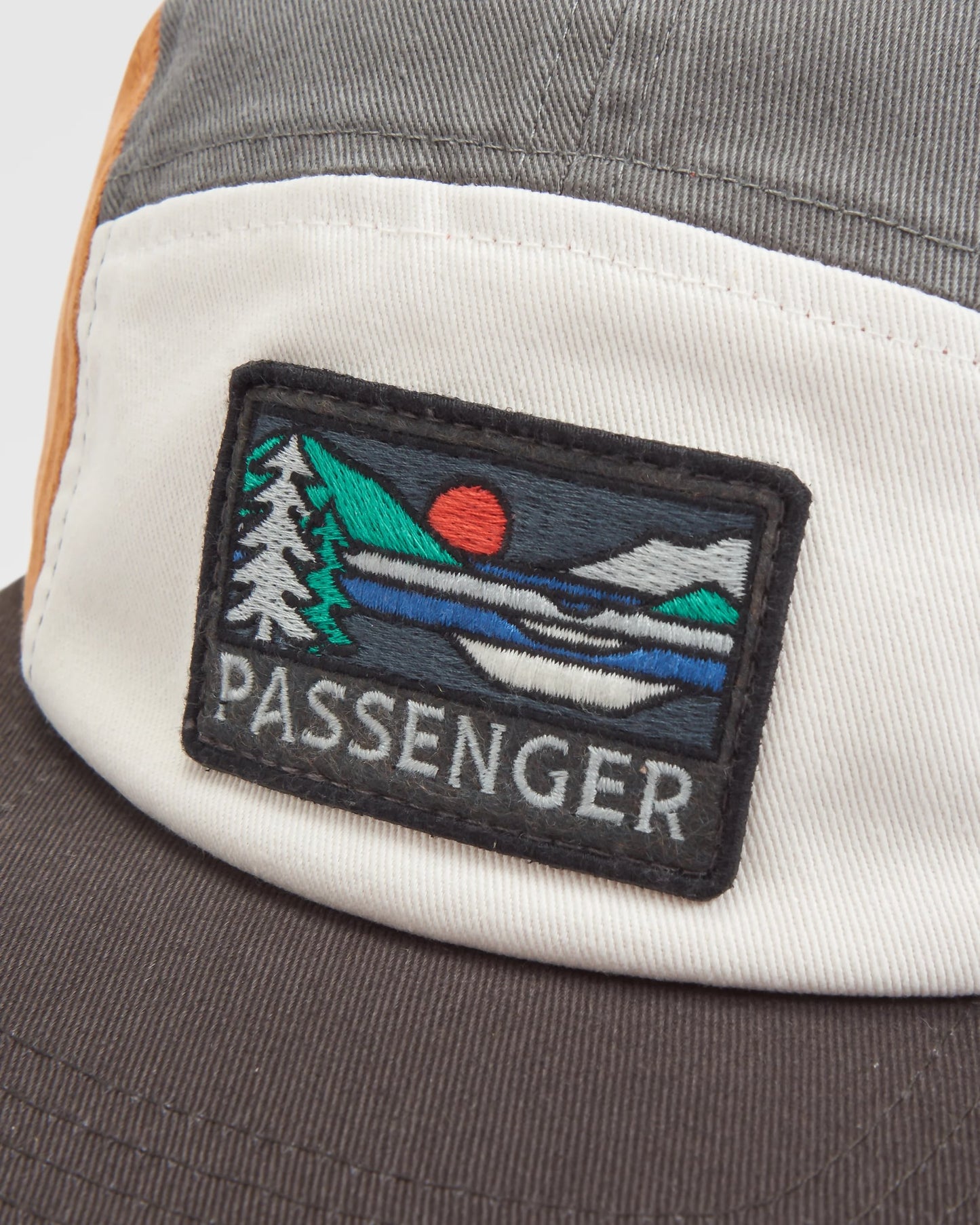 Roamer Recycled 5 Panel Cap - Storm Grey Multi - Flatlay