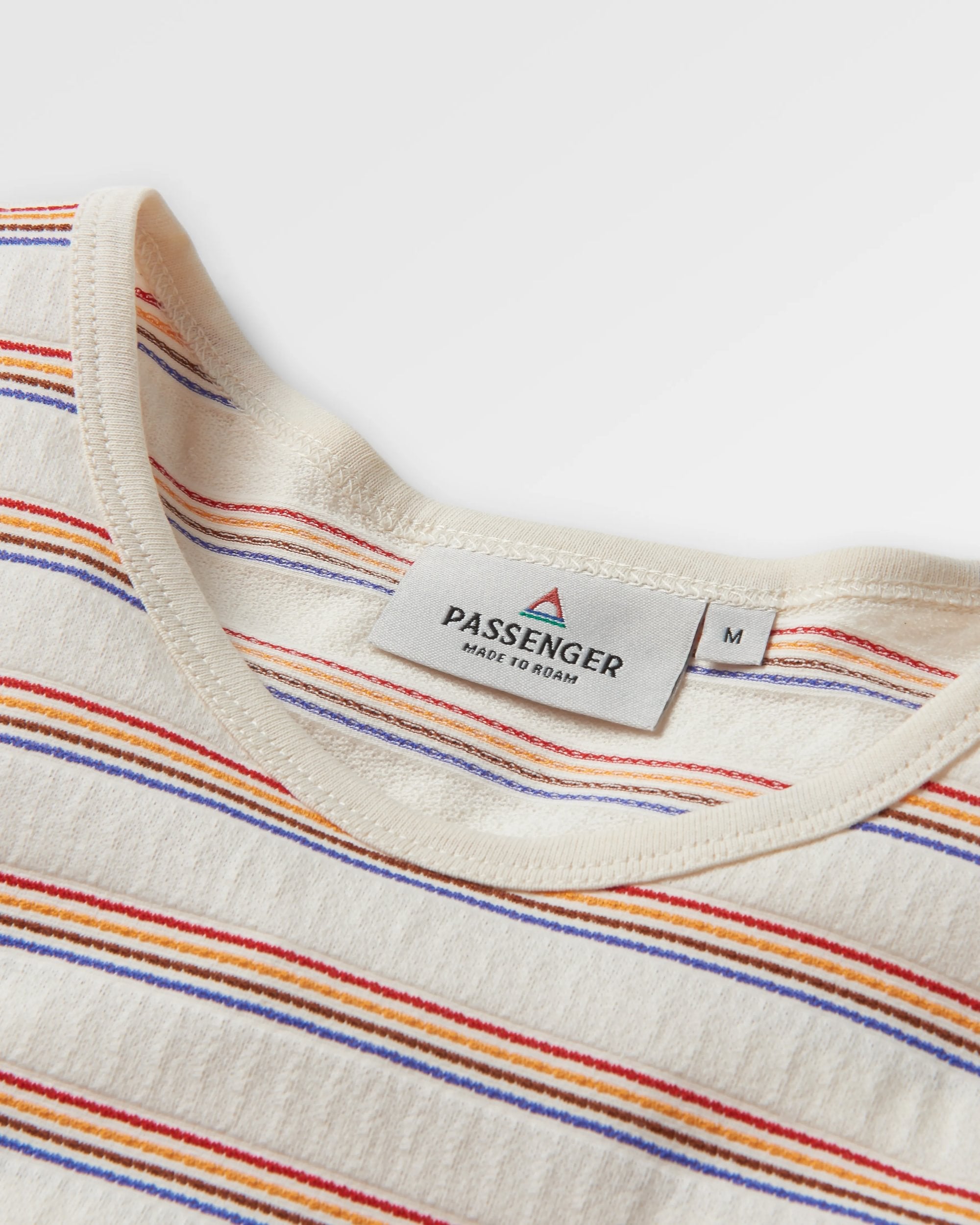 Retro Vibes Organic Cotton Vest - Retro Stripe - Flatlay