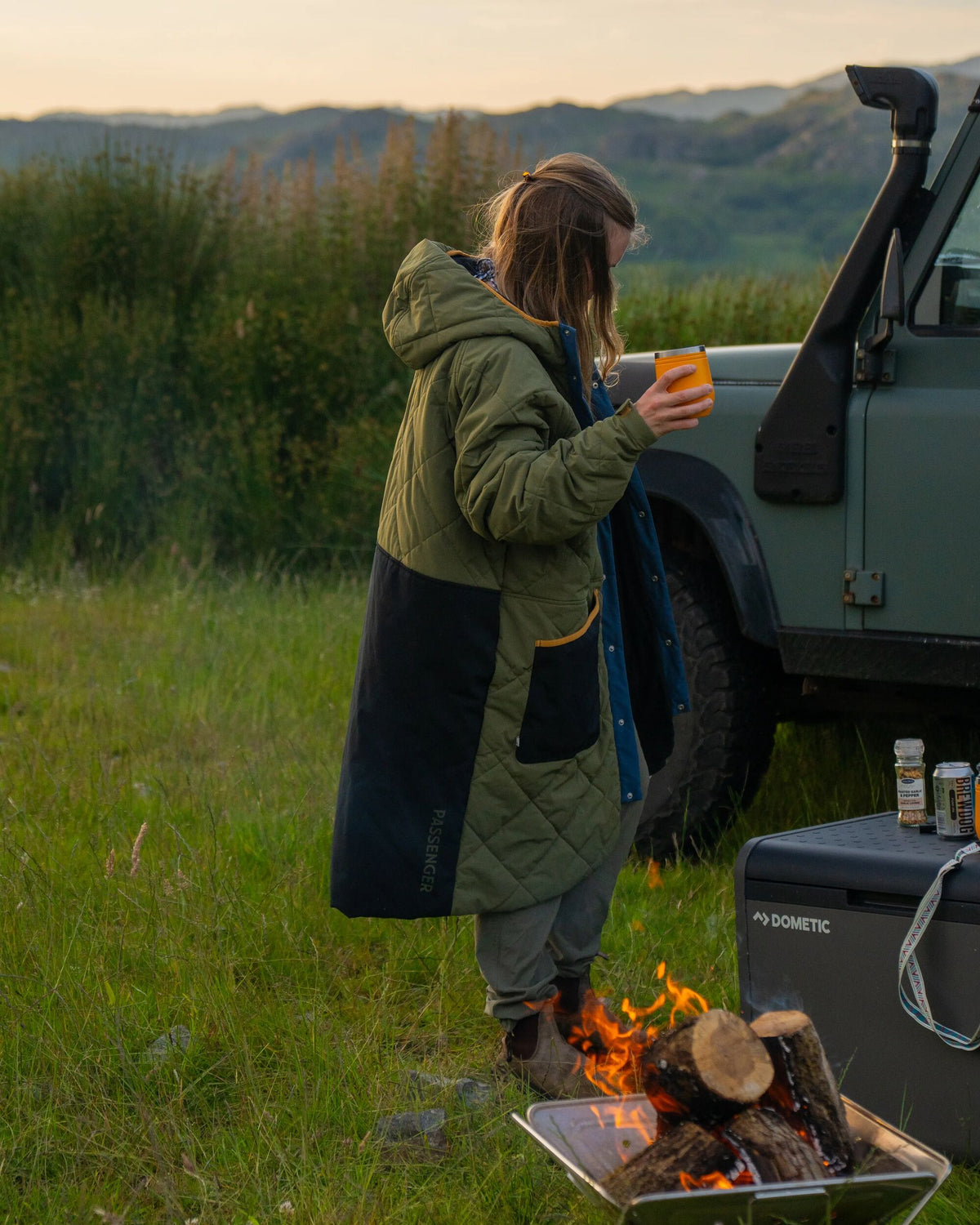 Campscape Recycled Fleece Lined Parka - Black/Khaki - IGC - Female