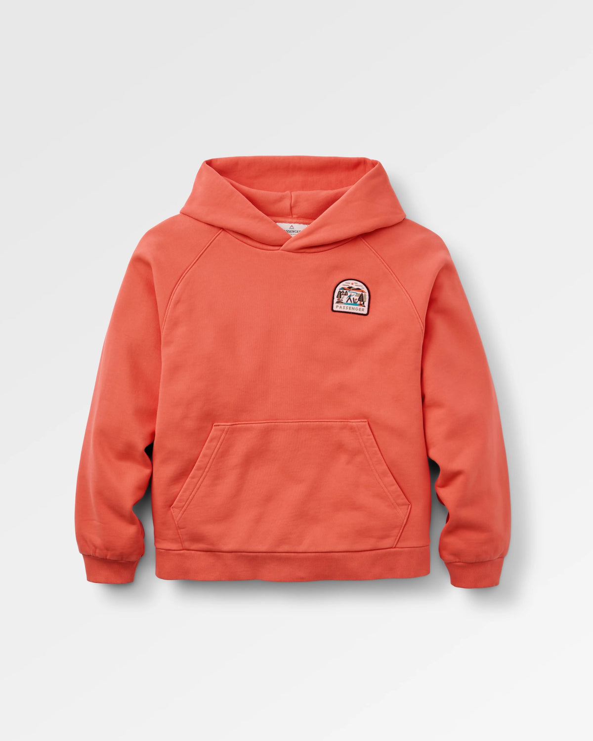 Downtime Heavyweight Hoodie - Ember Orange - Flatlay