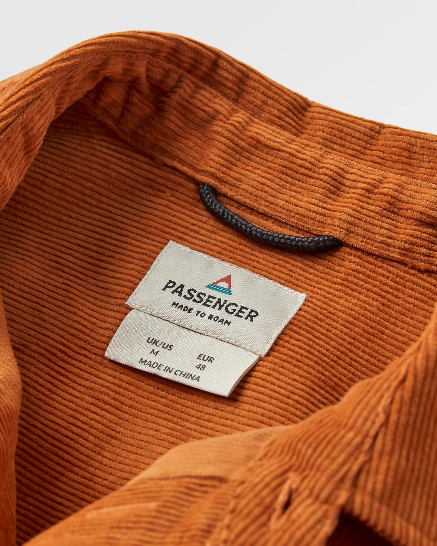Backcountry Cord Shirt - Sunset Orange - Flatlay