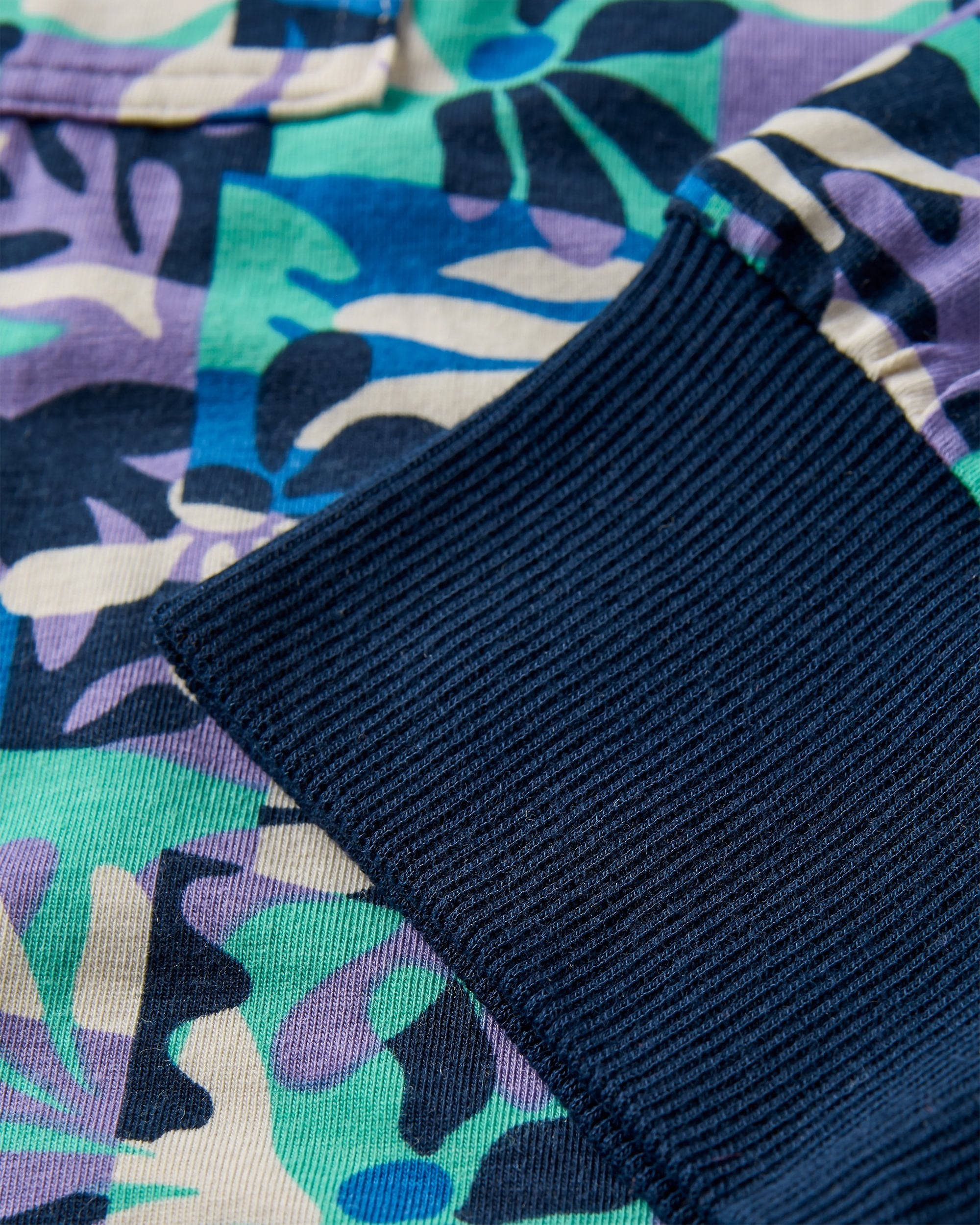 Day Dream Recycled Trouser - Mountain Foliage Purple - Flatlay