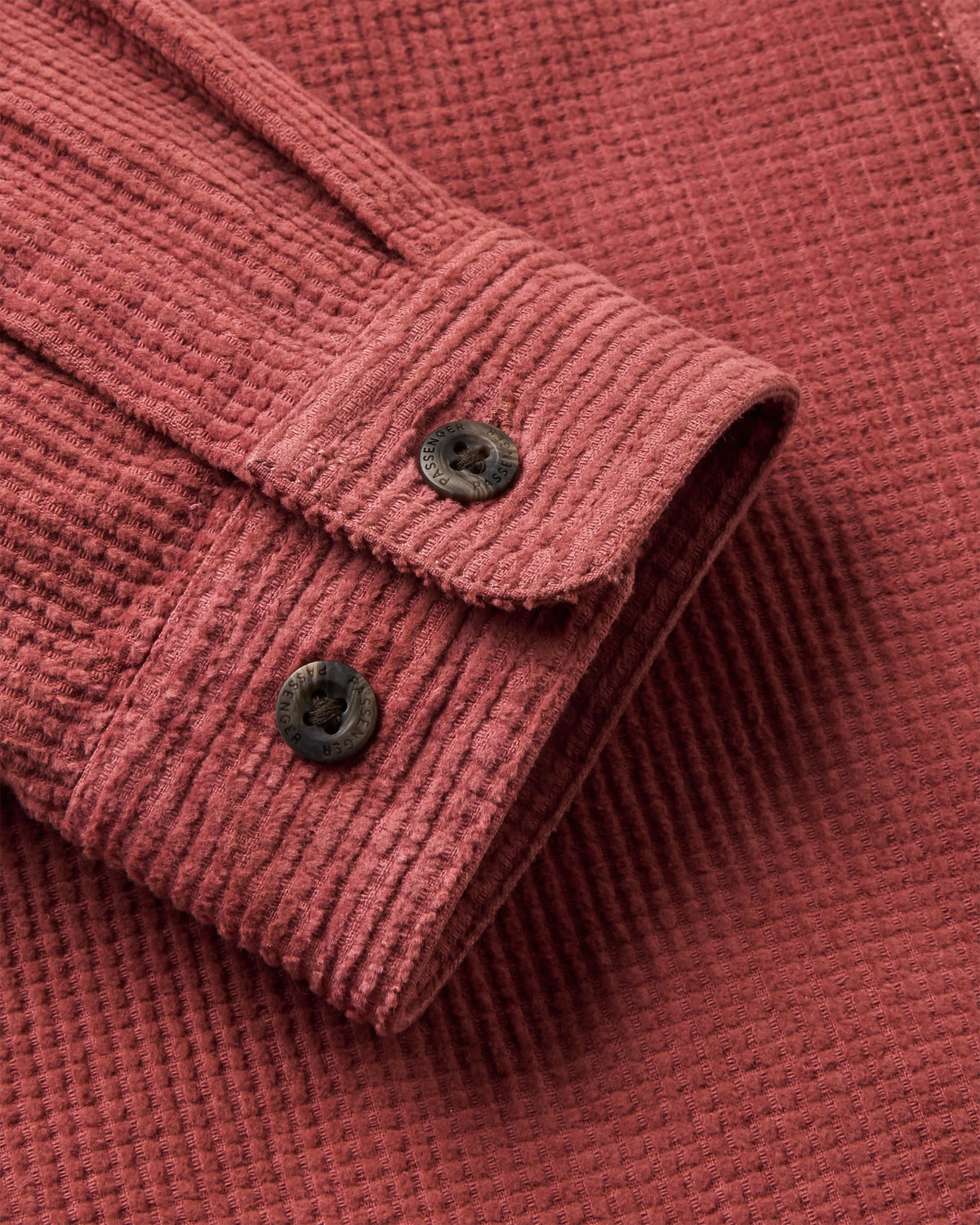 Backcountry Grid Cord Shirt - Redwood - Flatlay