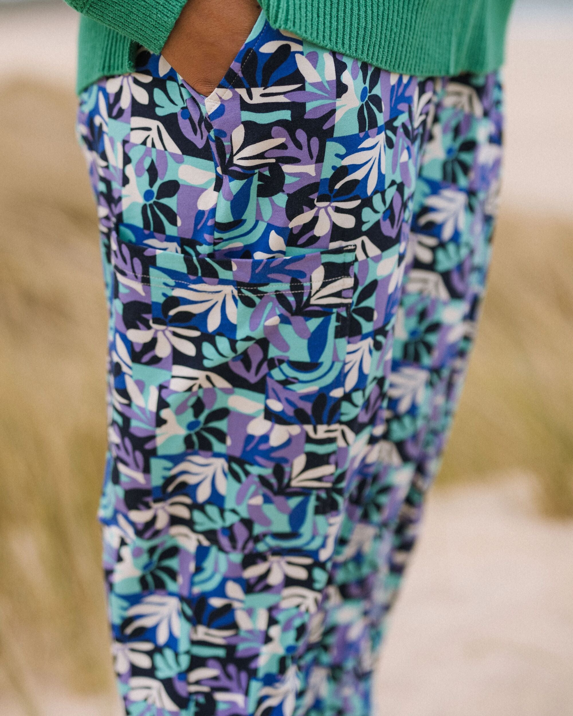 Day Dream Recycled Trouser - Mountain Foliage Purple - Lifestyle