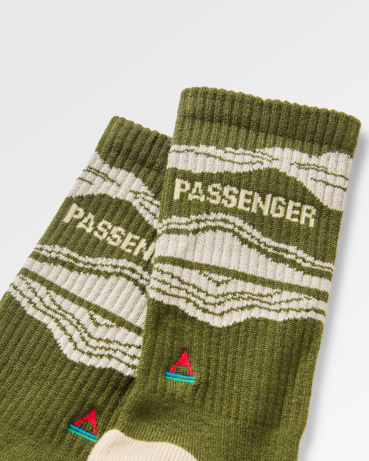 Tahola Merino Socks - Khaki - Flatlay
