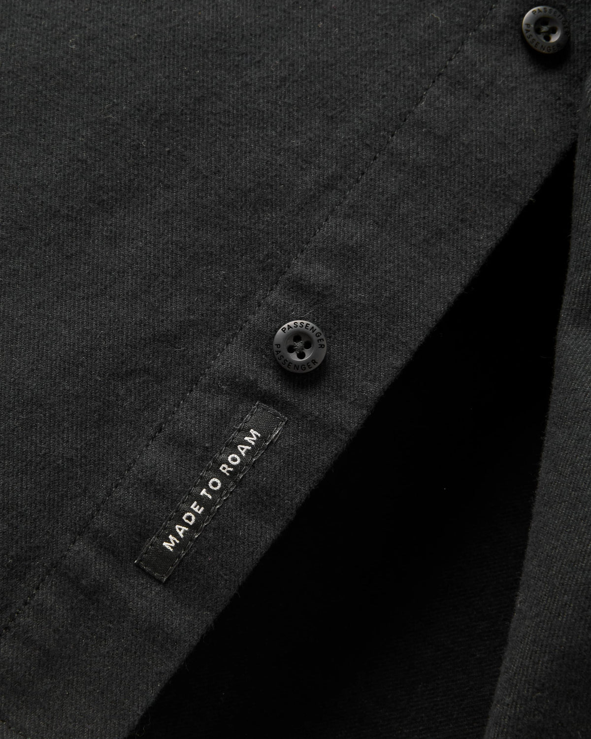 Backcountry Flannel Shirt - Black - Flatlay