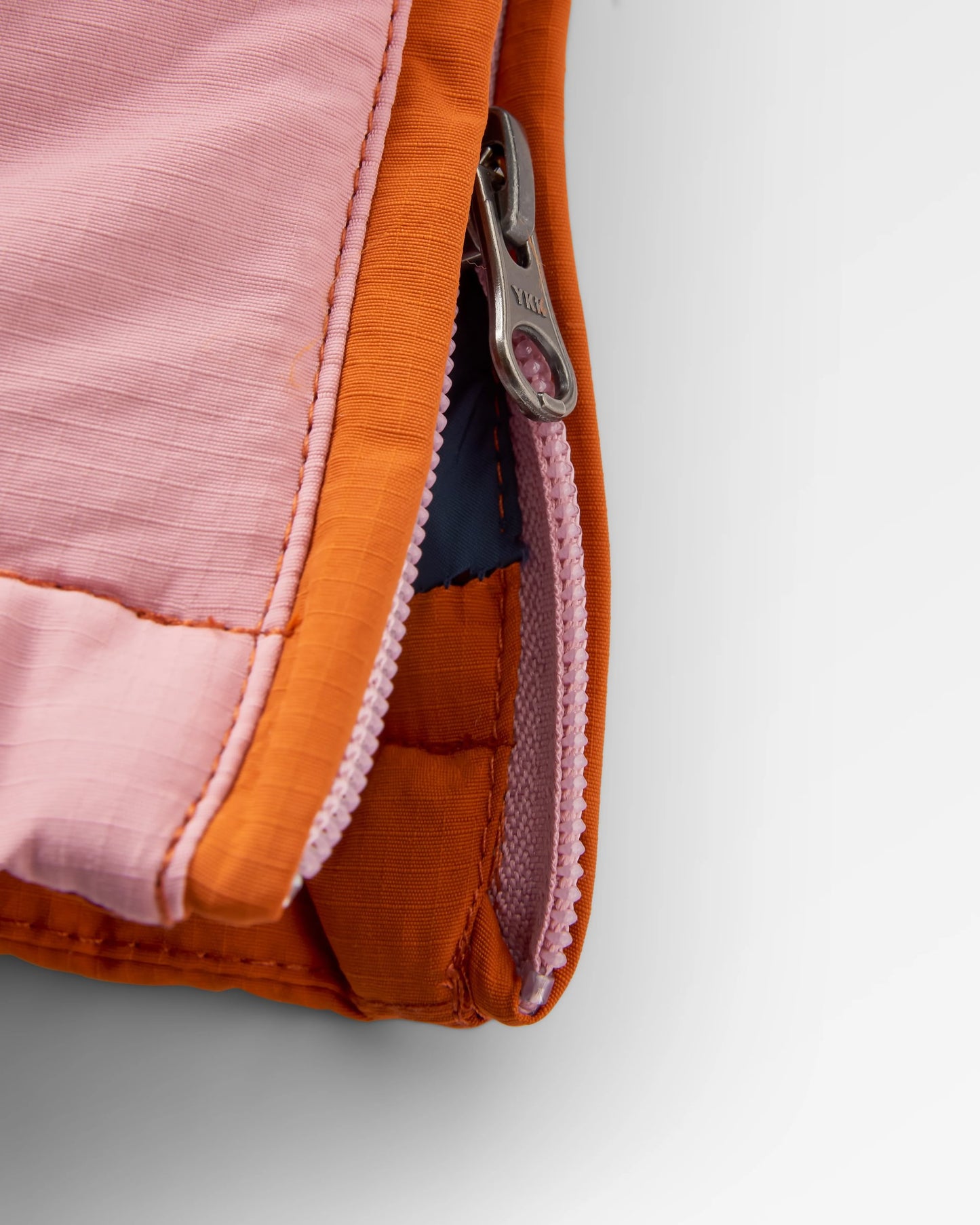 Ocean Recycled Insulated Jacket - Dark Denim/Sunset Orange - Flatlay