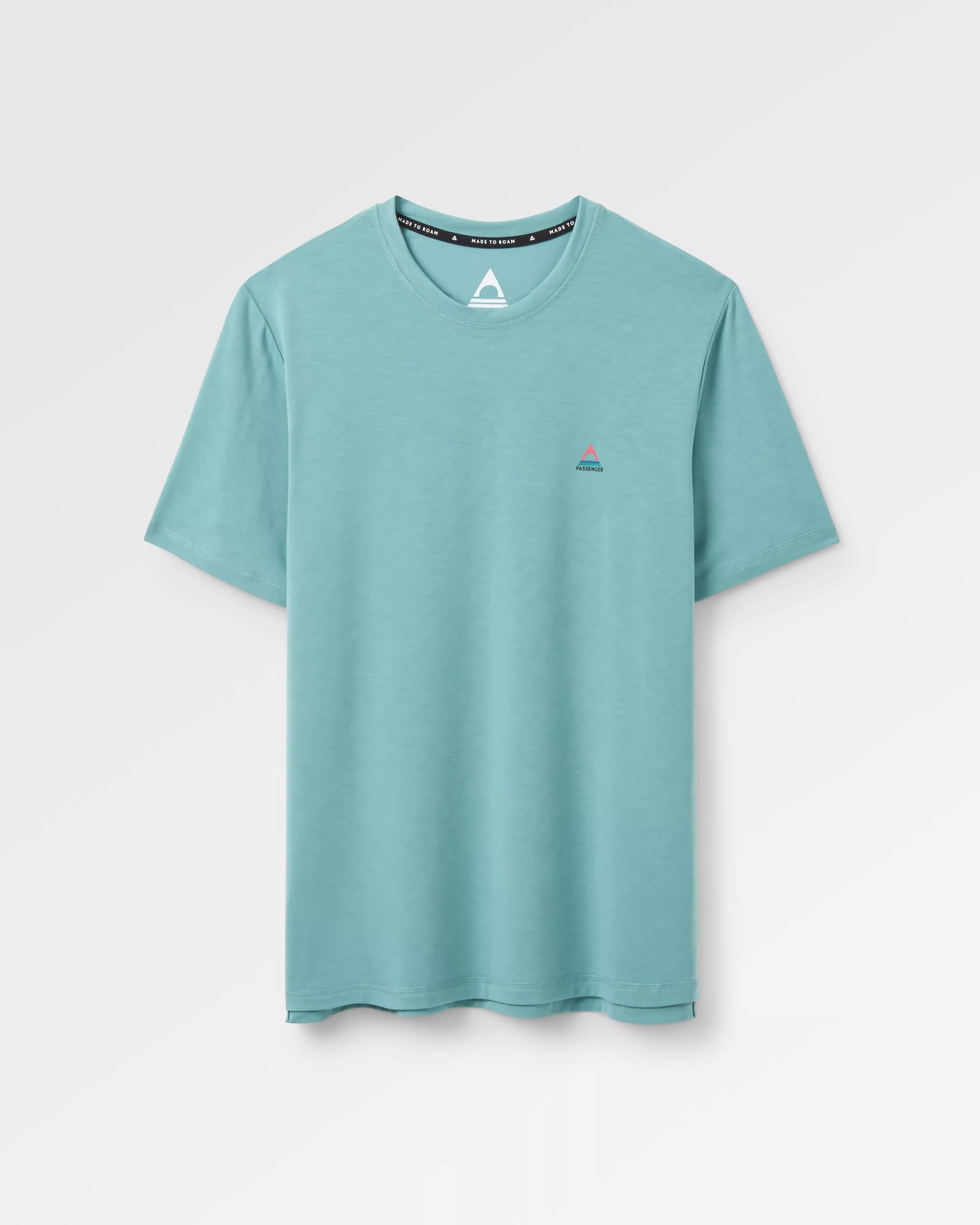 Classic Active Recycled T-Shirt - Shallow Waters - Flatlay