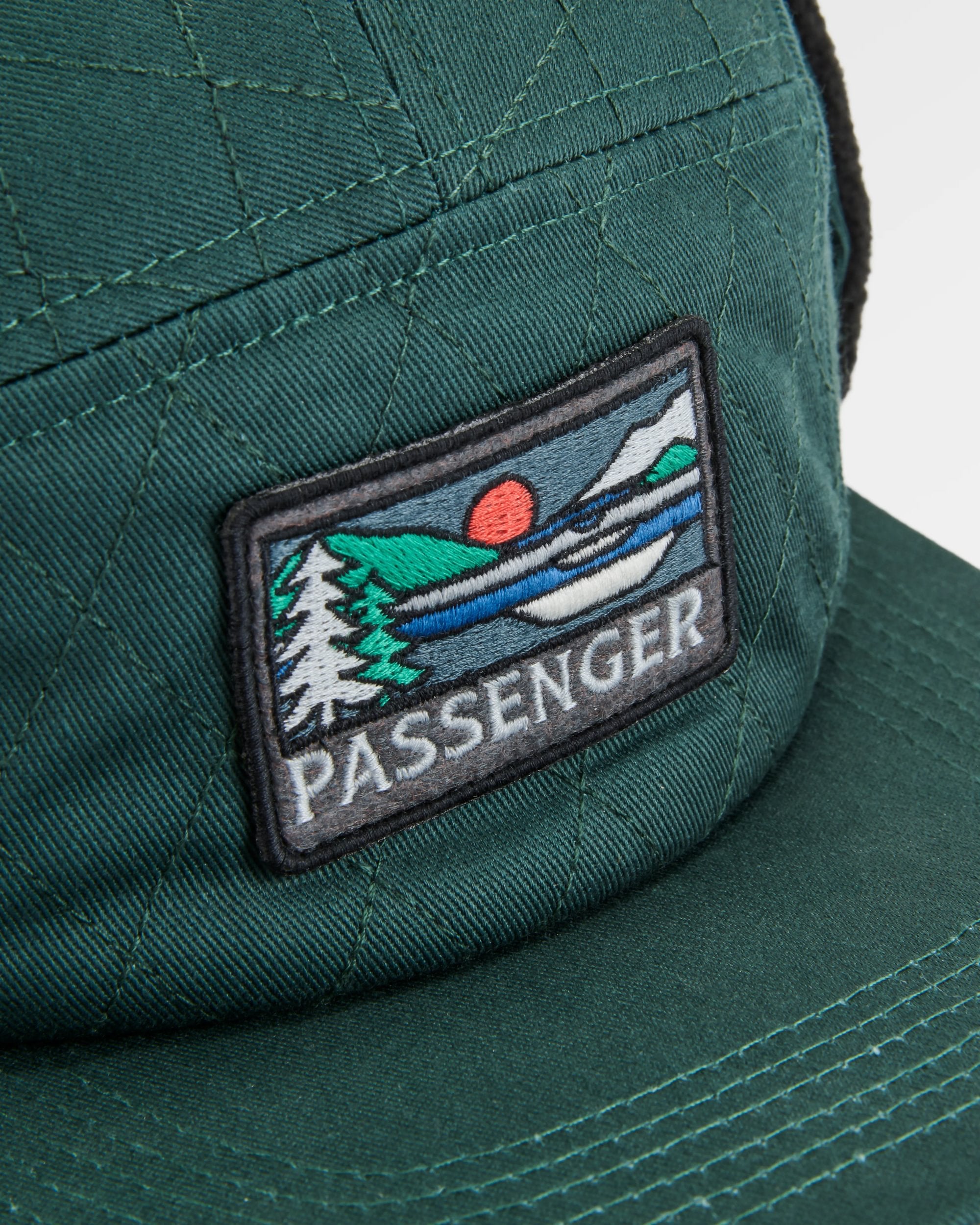 Nightfall Recycled Polar Fleece Lined Hat - Dark Fern - Flatlay