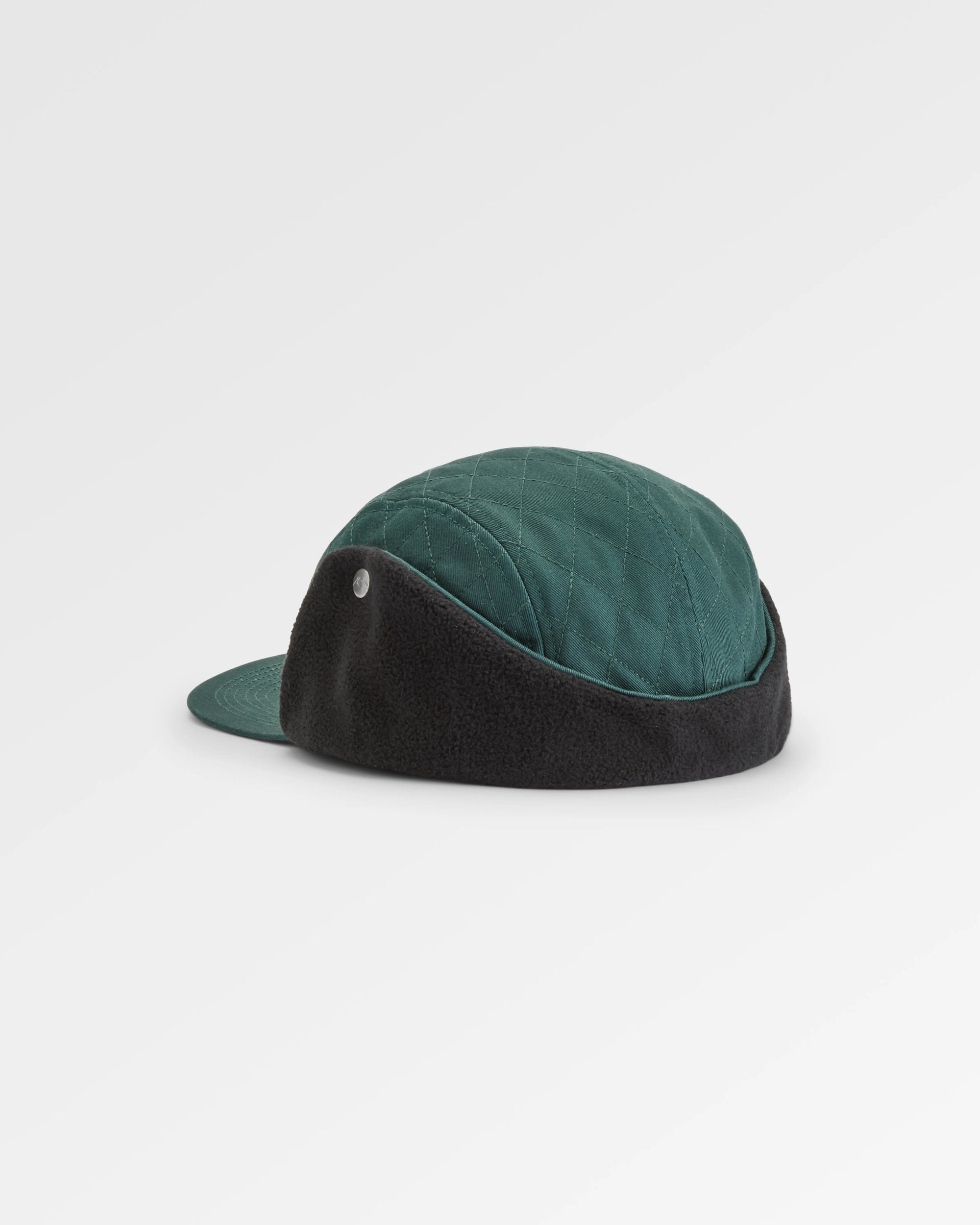 Nightfall Recycled Polar Fleece Lined Hat - Dark Fern - Flatlay