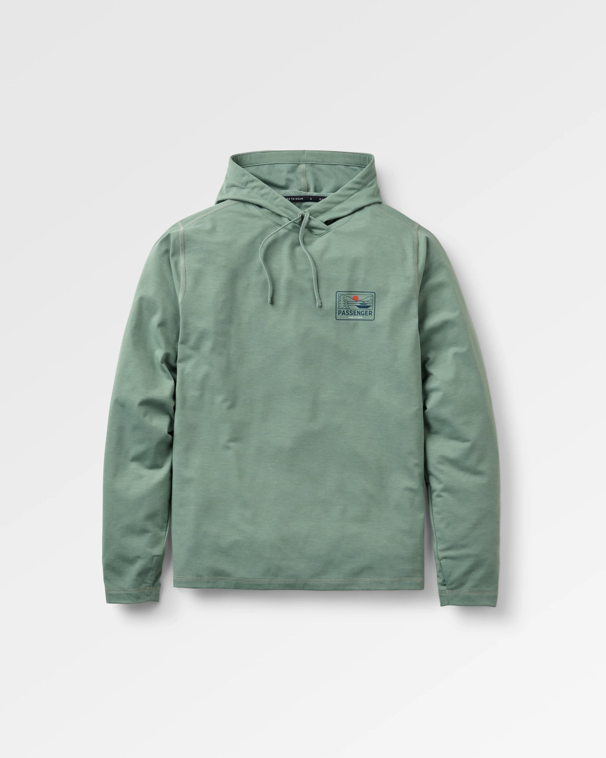 Roamscreen UPF50 Drirelease® Men's Hoodie - Pistachio - Flatlay
