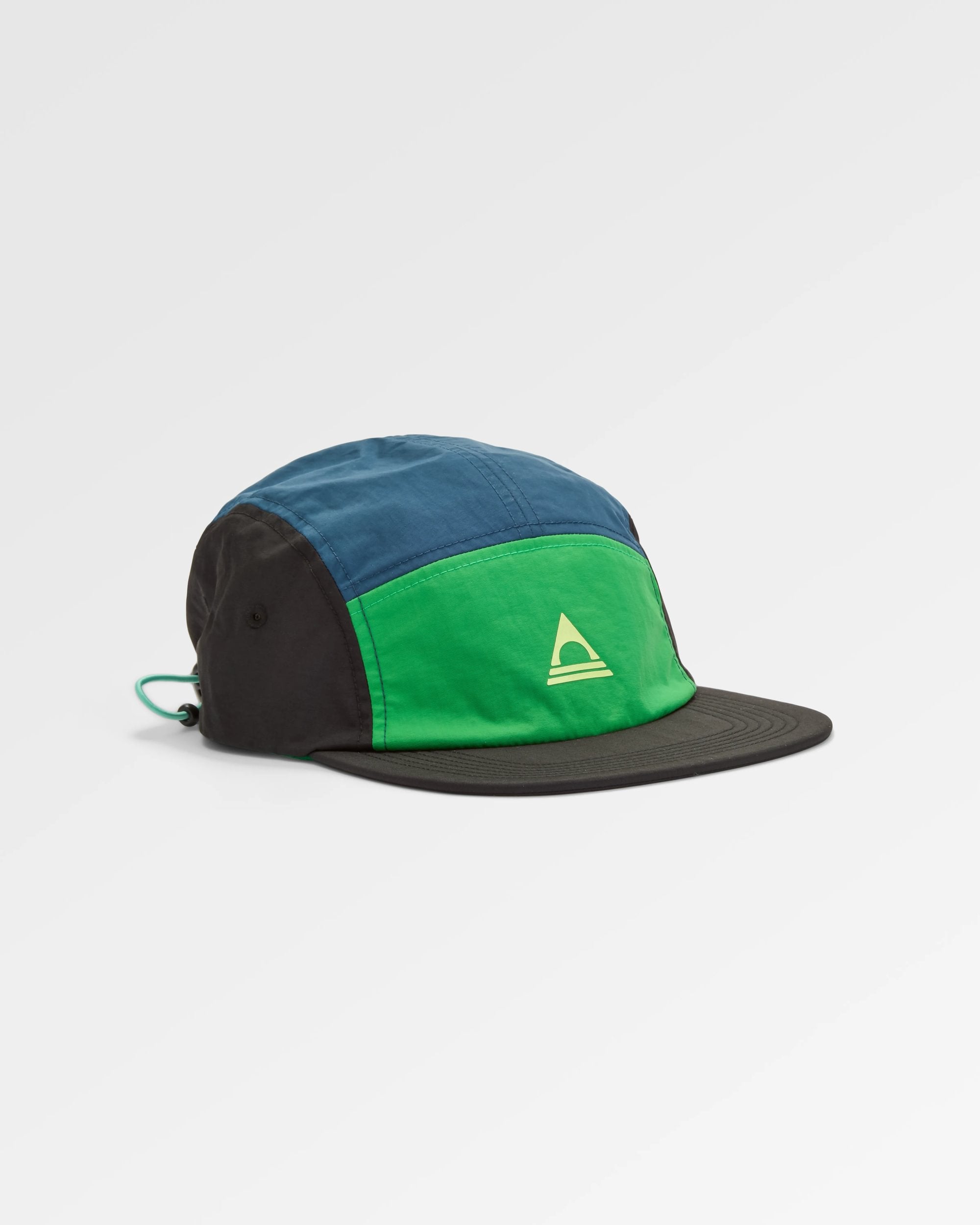 Emerge 5 Panel Trail Cap - Stem Green - Flatlay