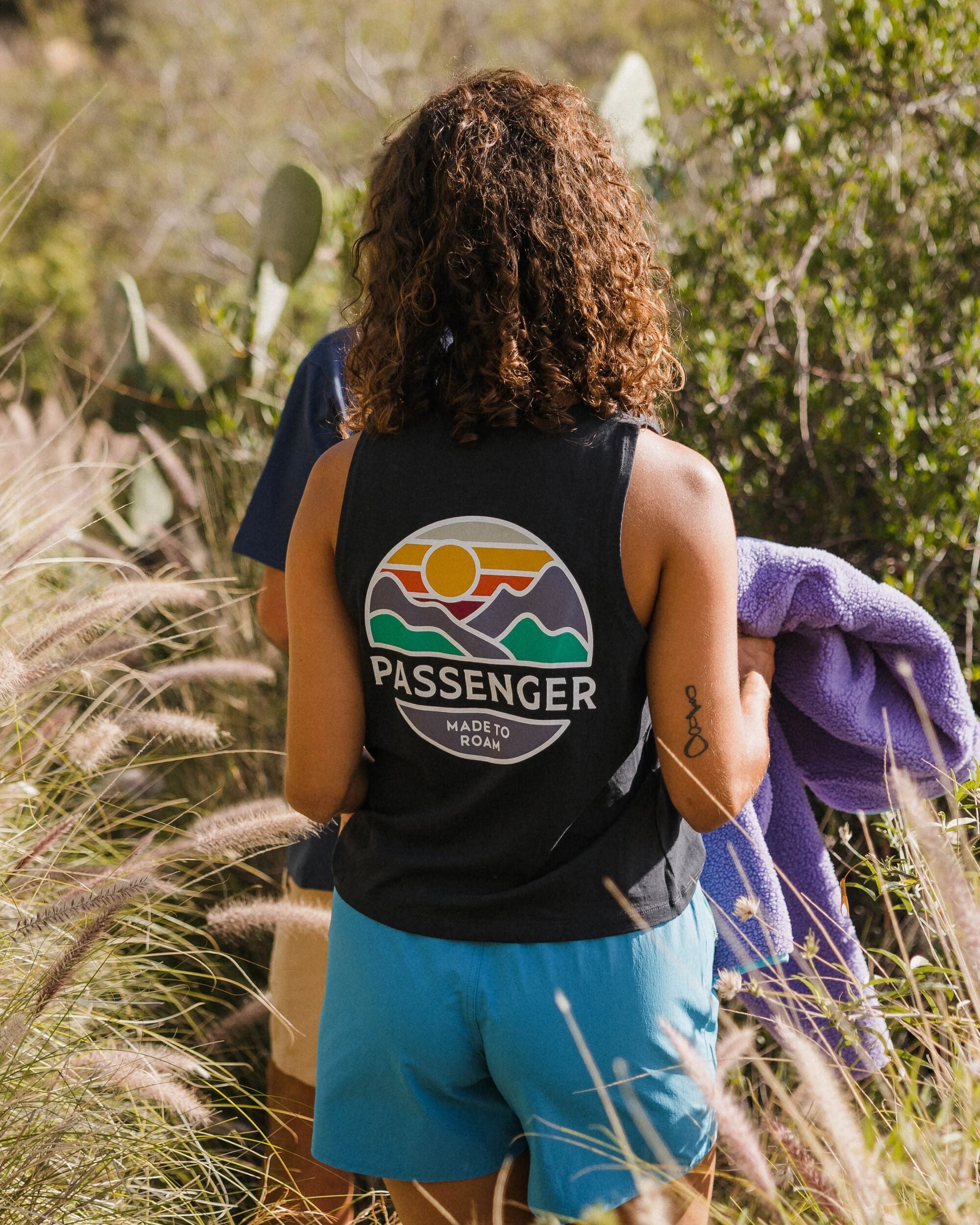 Laidback Recycled Cotton Vest - Black - Lifestyle