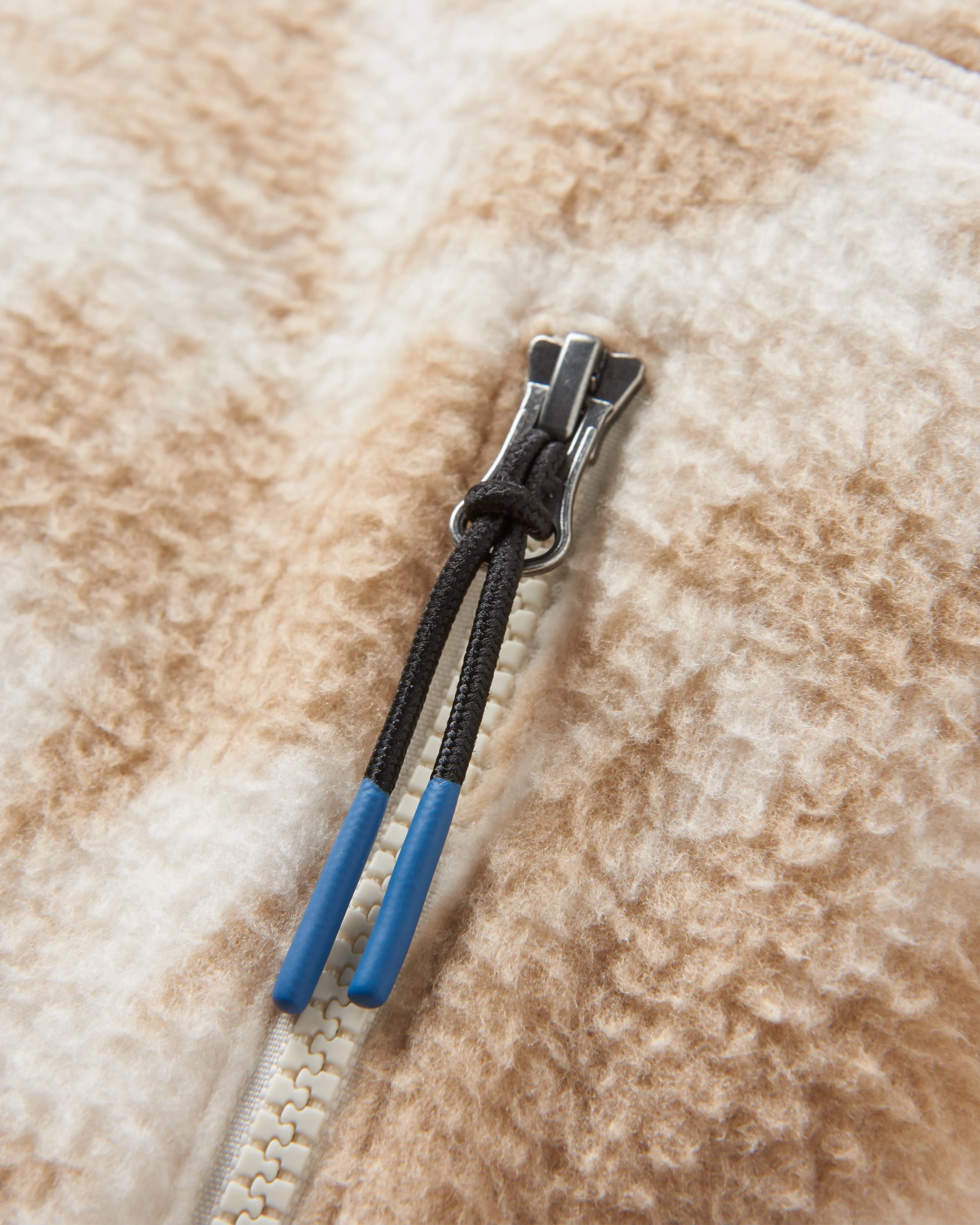 Maine 1/2 Zip Recycled Sherpa Fleece - Abstract Mountain Birch - Flatlay