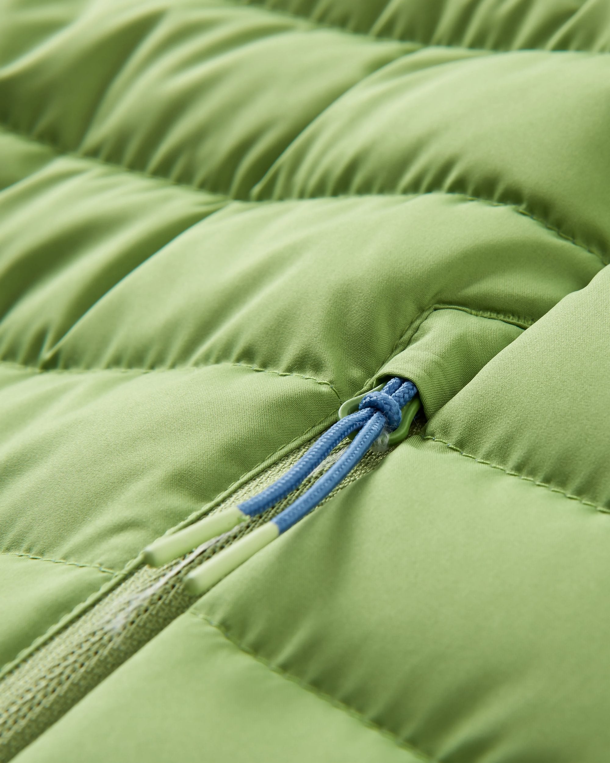 Ashland Down Recycled Vest - Rich Navy/Pear Green - Flatlay