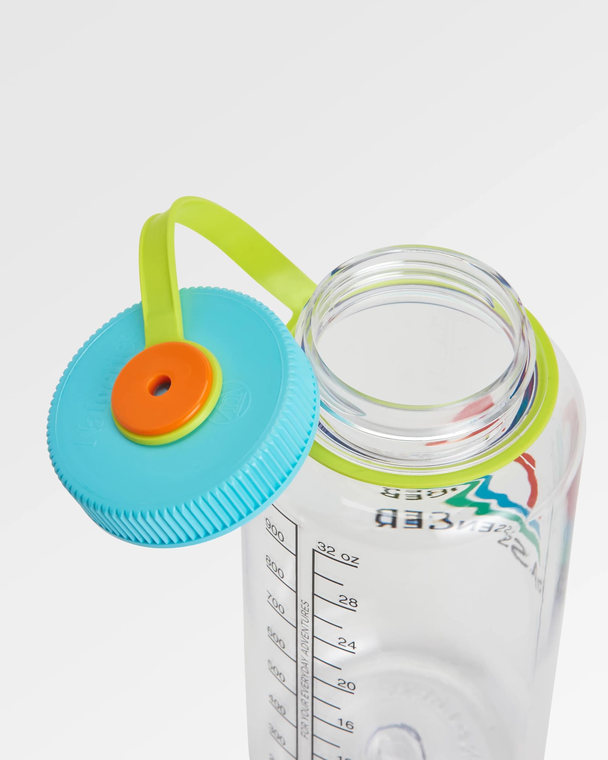 Nalgene 1L Wide Mouth Water Bottle - Clear - Clear - Flatlay