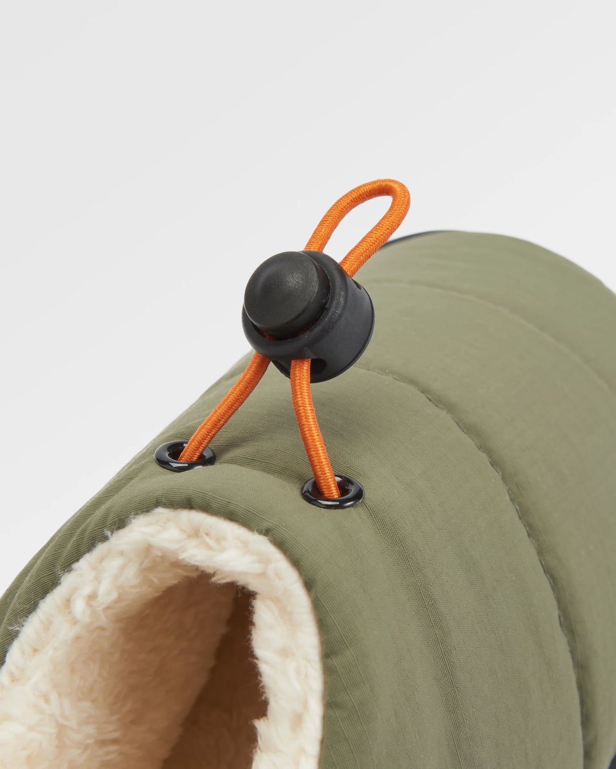 Step Out Men's Fleece Lined Slipper - Dusty Olive - Flatlay