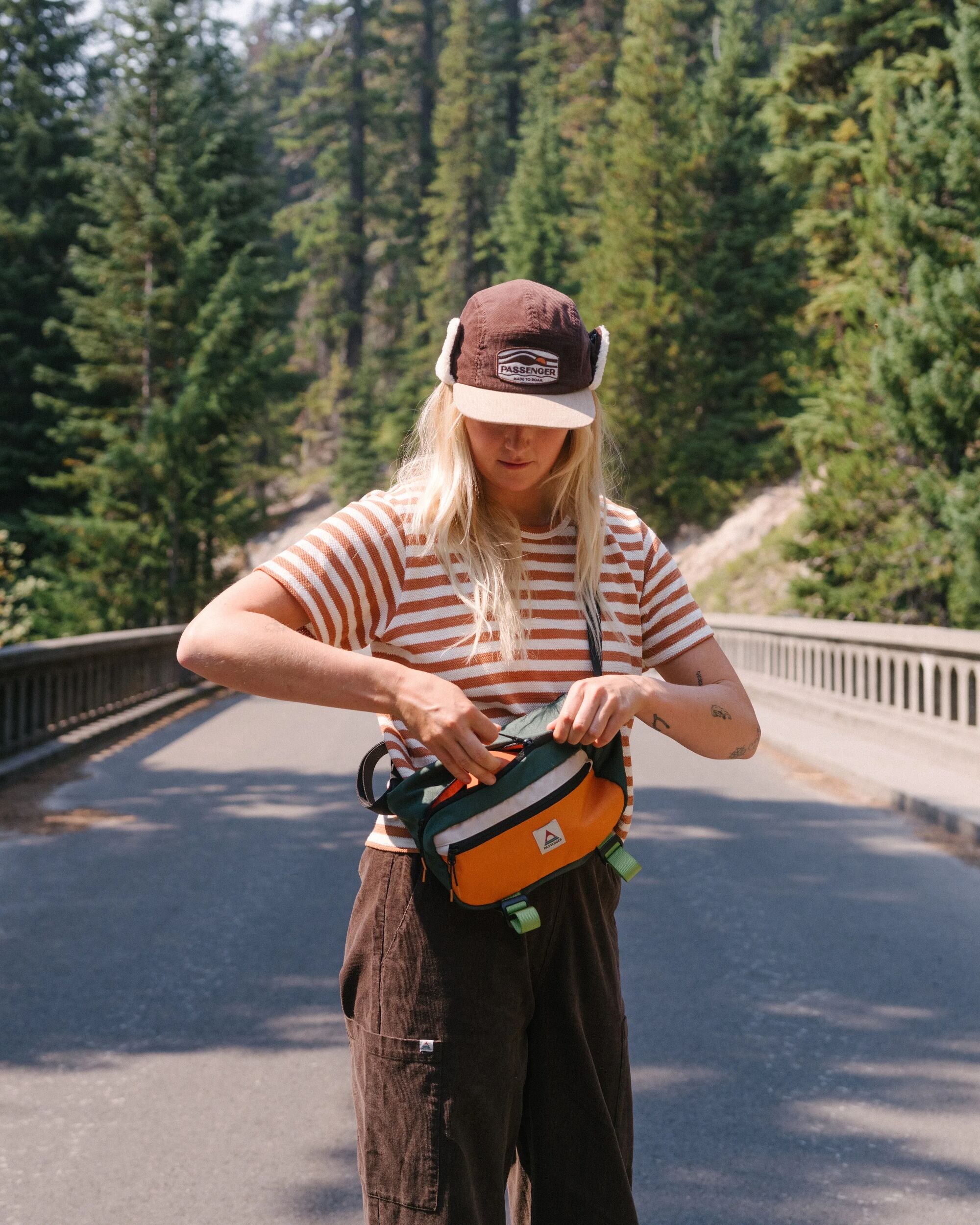 Panorama Recycled Cotton T-Shirt - Glazed Ginger - Lifestyle