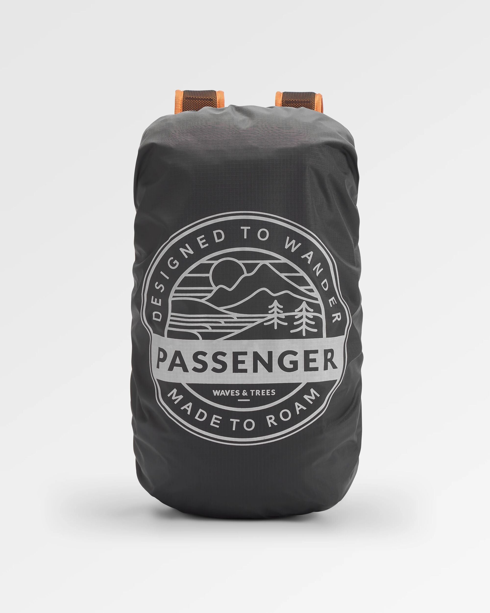 Recycled Waterproof Backpack Cover (18-35L) - Black - Flatlay