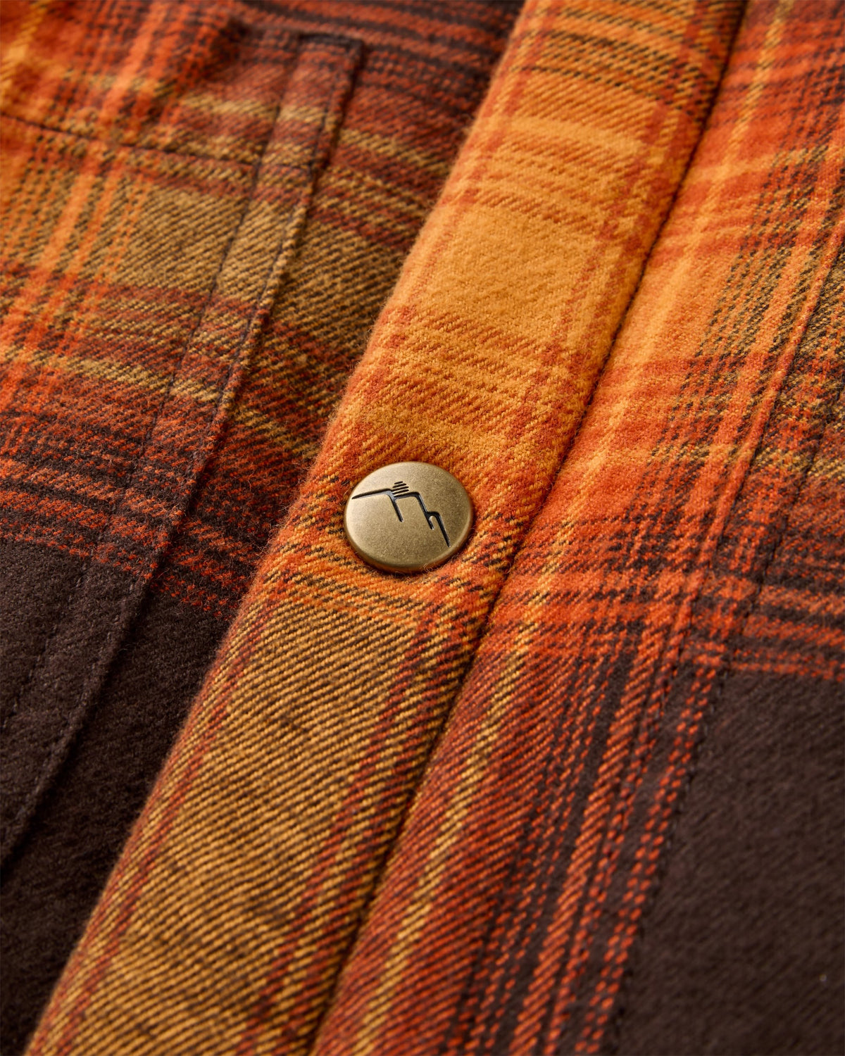 Kodiak Sherpa Lined Overshirt - Espresso Check - Flatlay