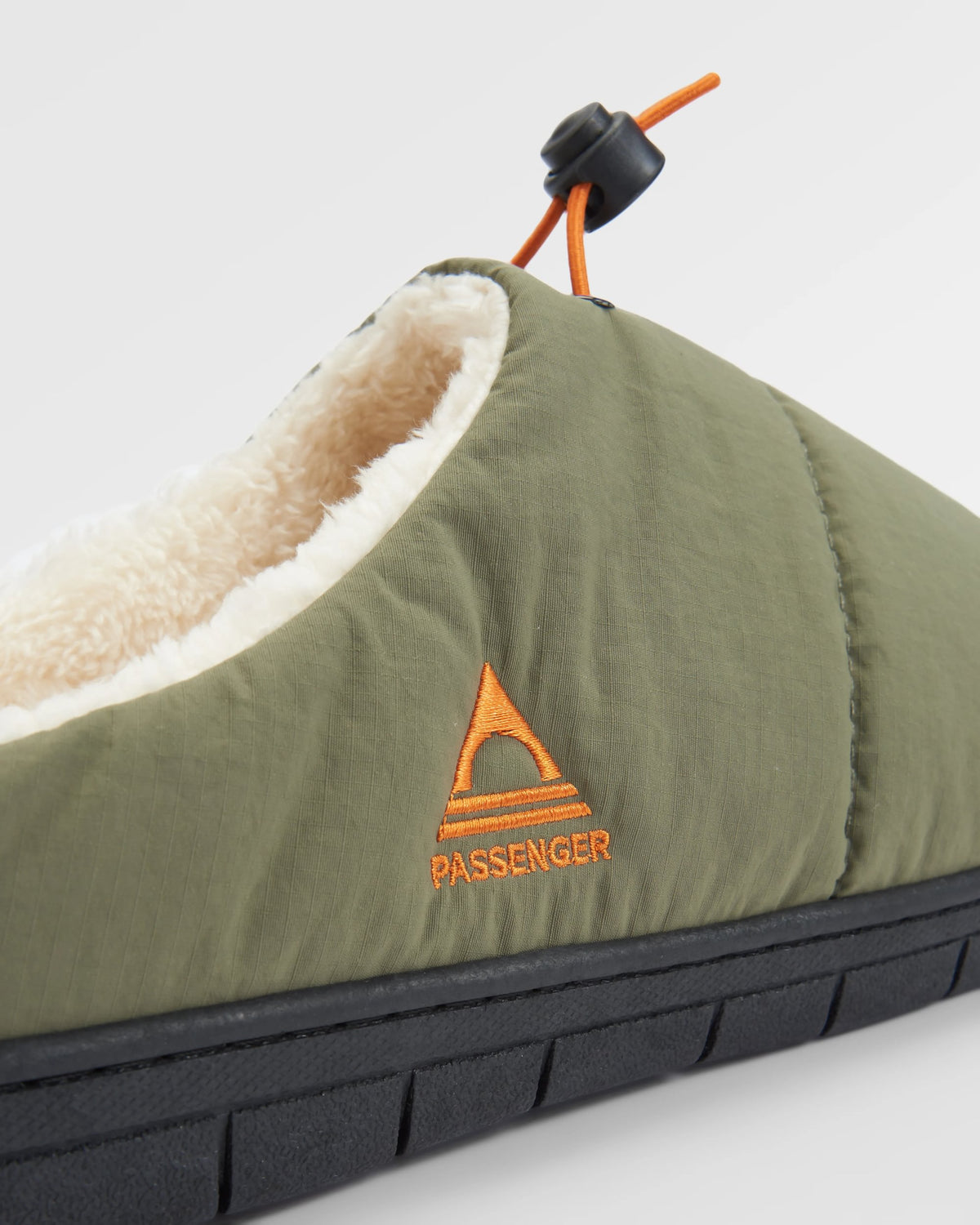 Step Out Men's Fleece Lined Slipper - Dusty Olive - Flatlay