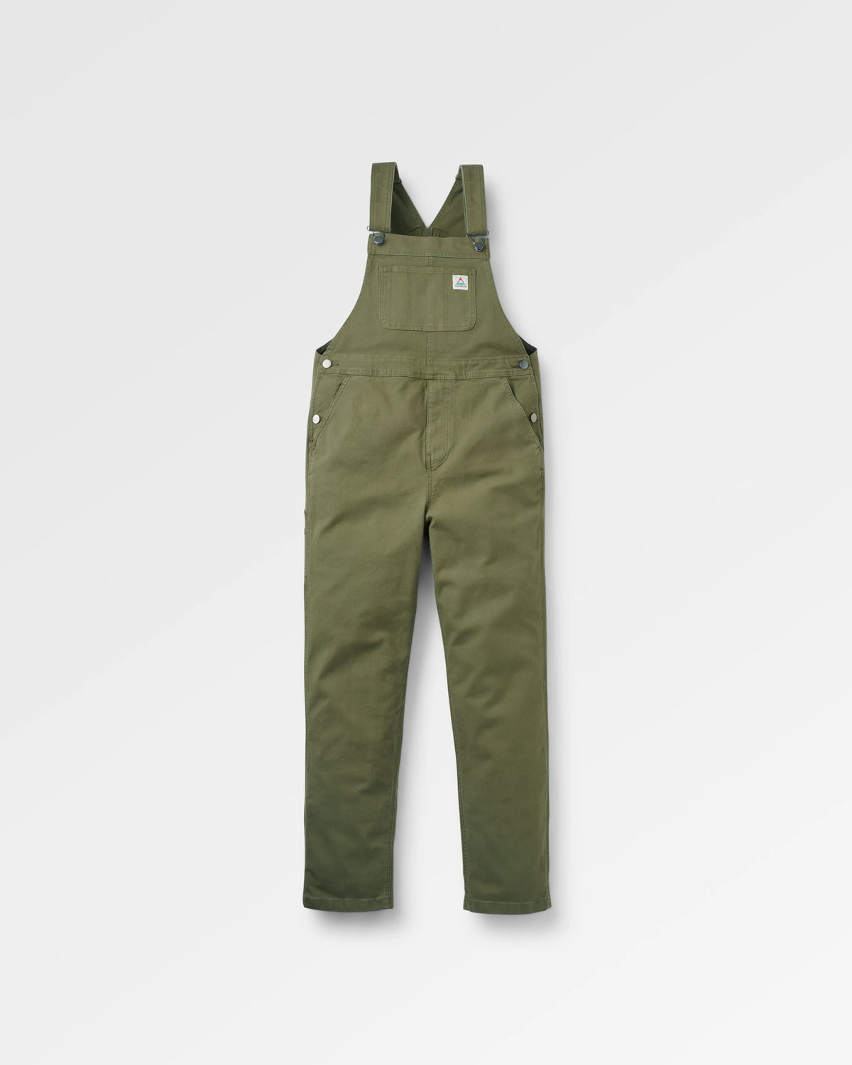 Vantage Cotton Canvas Dungaree - Khaki - Flatlay