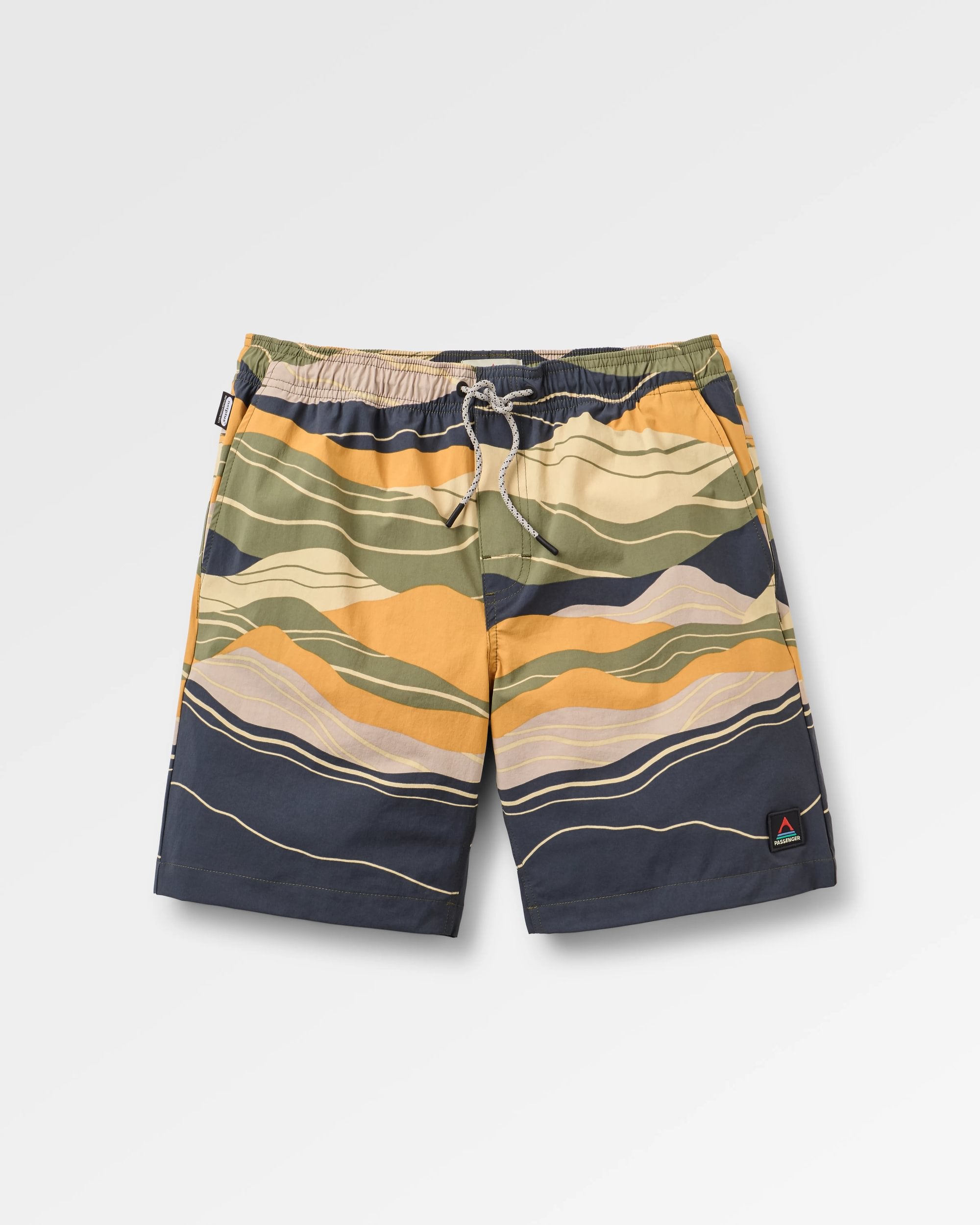 Drifter NetPlus® Beach Linerless Short - Mountain Sunset Khaki - Flatlay