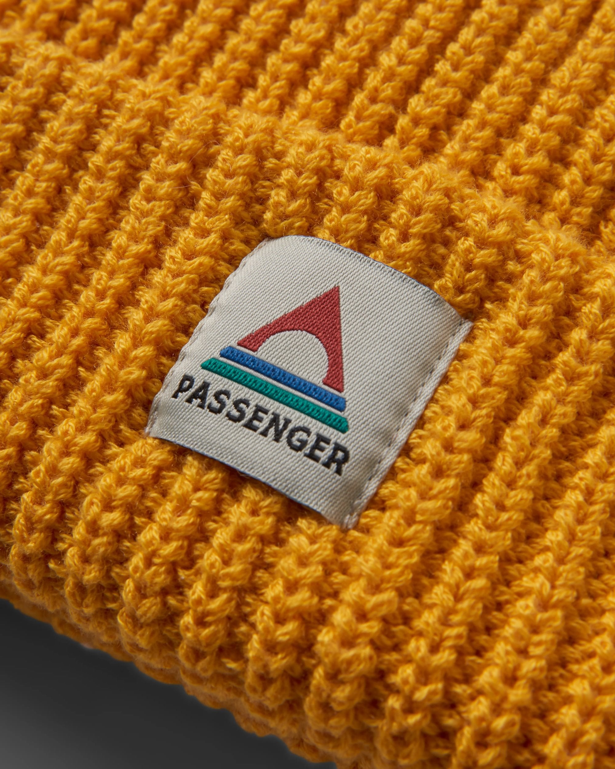 Beechwood Fleece Lined Recycled Beanie - Mustard Gold - Flatlay