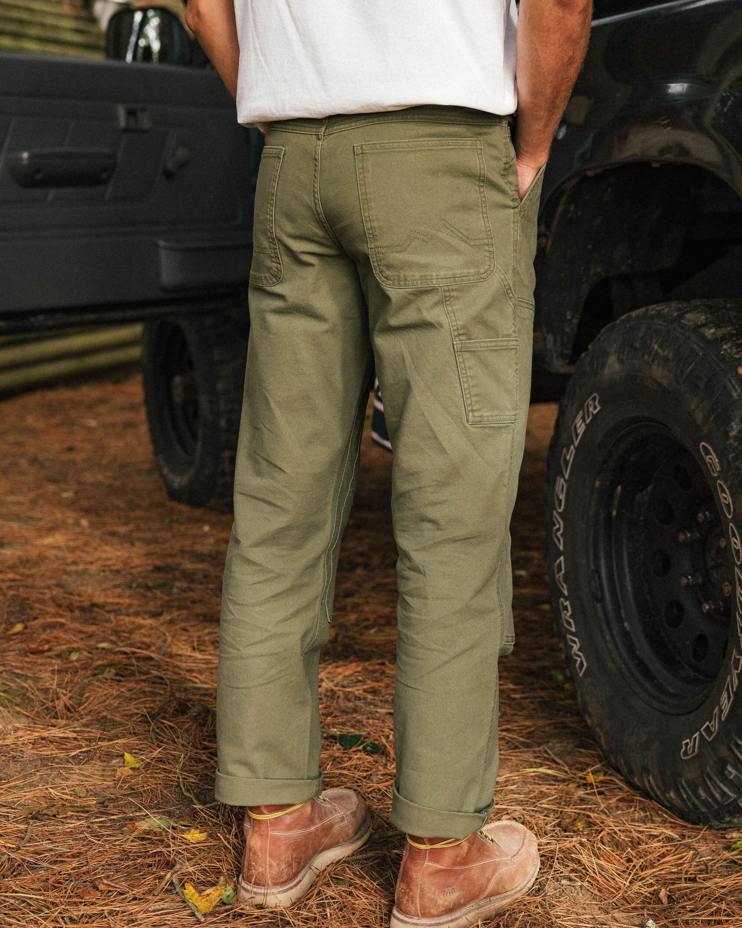 Vantage Organic Cotton Trouser - Khaki - Lifestyle