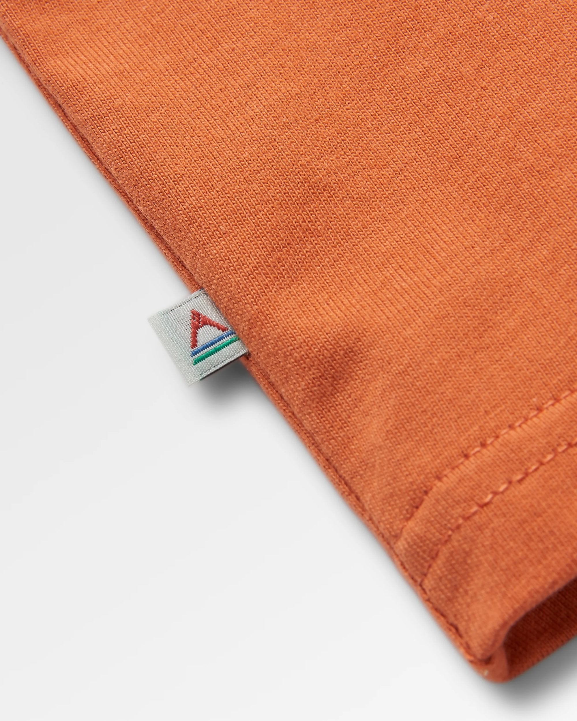 Phoenix Organic Cotton T-Shirt - Burnt Orange - Flatlay