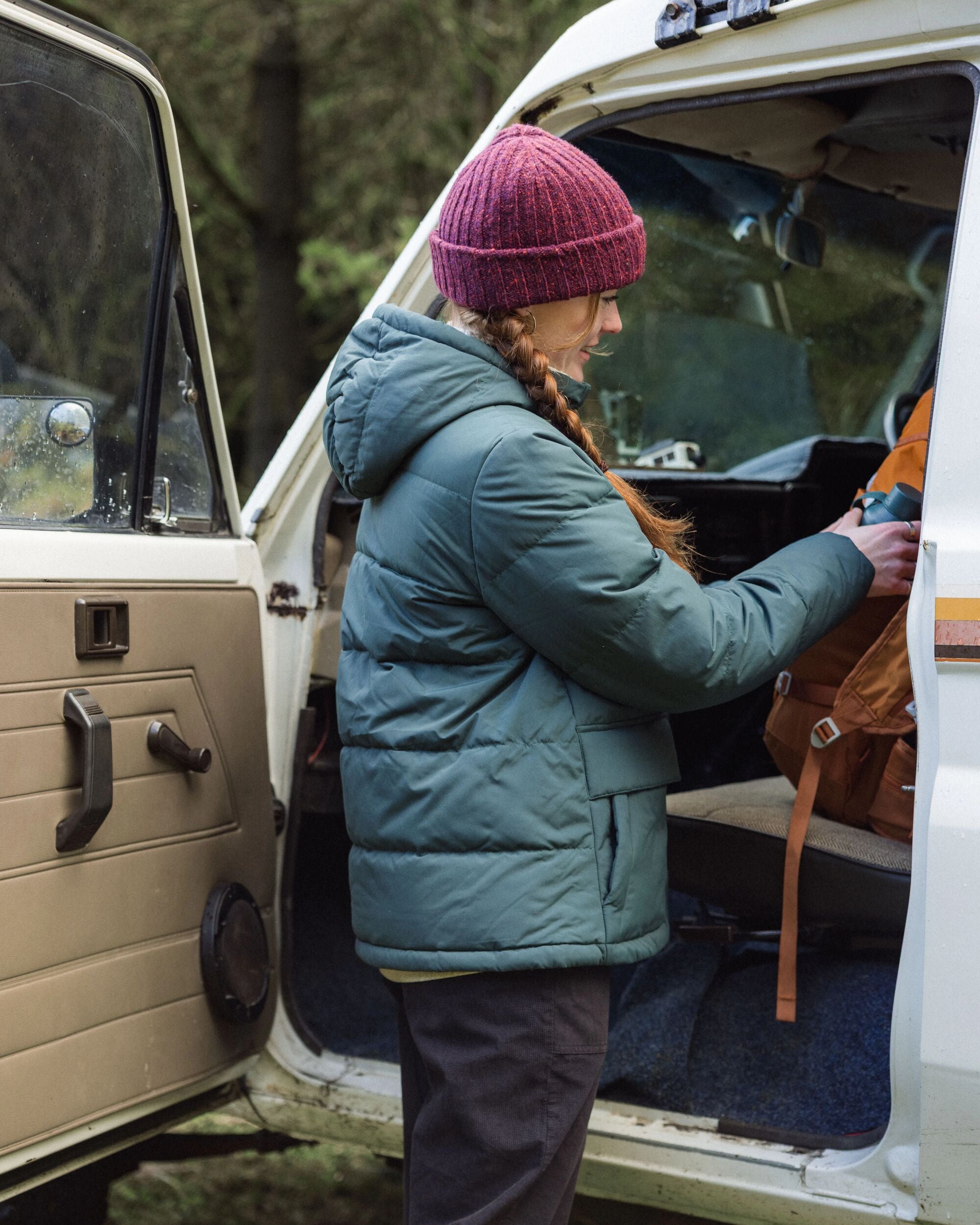 Nook Down Jacket - Dark Fern - Lifestyle