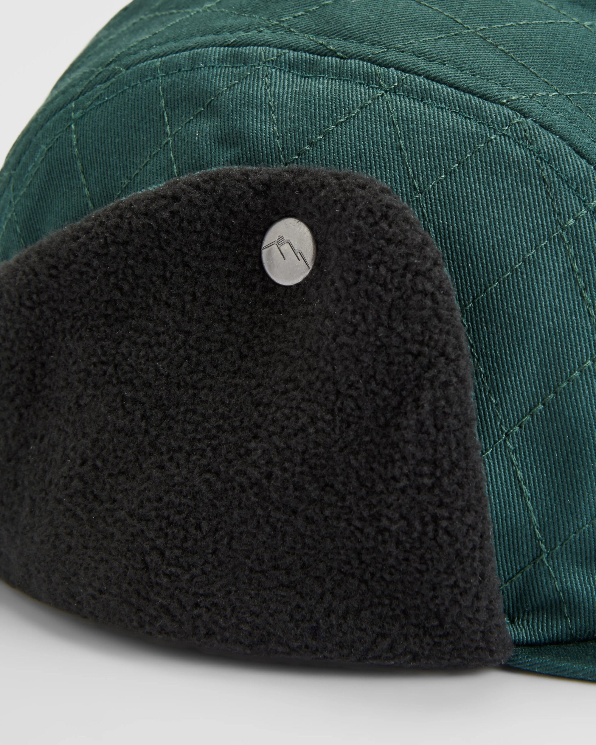 Nightfall Recycled Polar Fleece Lined Hat - Dark Fern - Flatlay