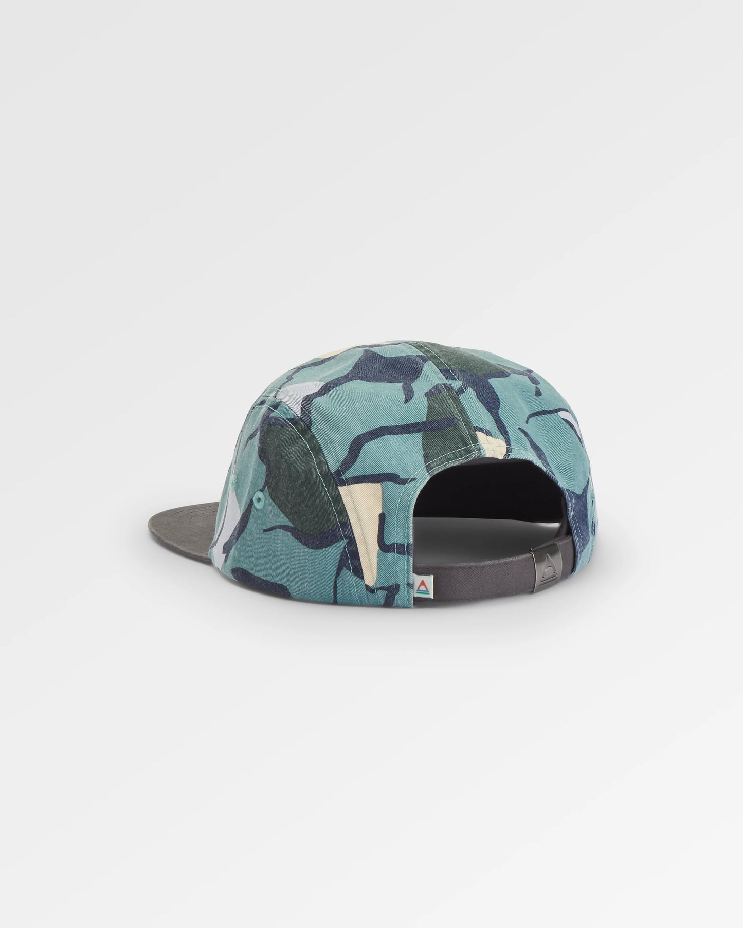 Coast Recycled 5 Panel Cap Snapback Cap - Abstract Trails Arctic - Flatlay