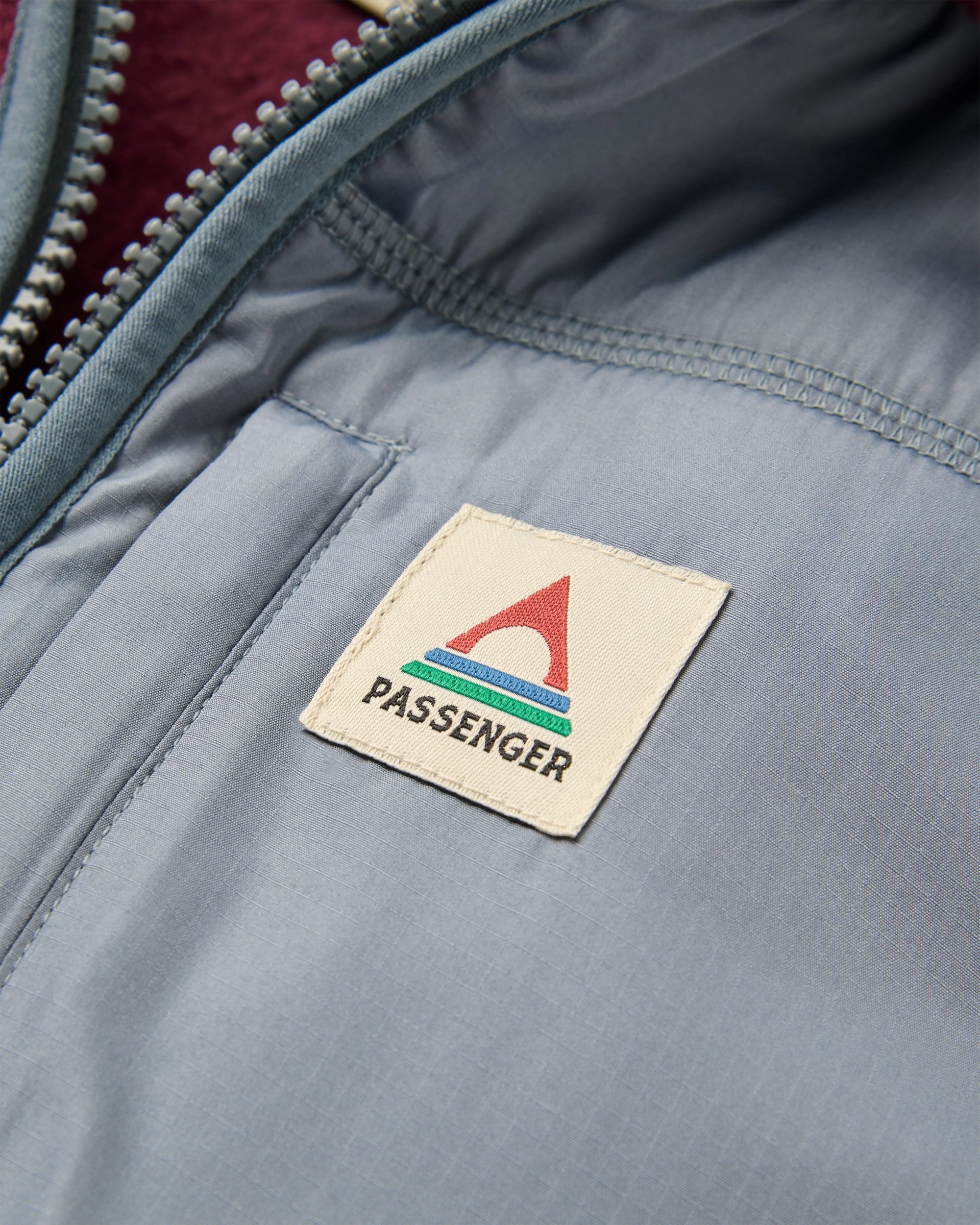 Ventura 1/2 Zip Recycled Sherpa Fleece - Fig - Flatlay