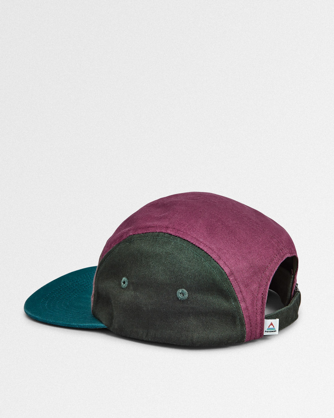 Fixie Recycled Cotton 5 Panel Cap - Grape Multi