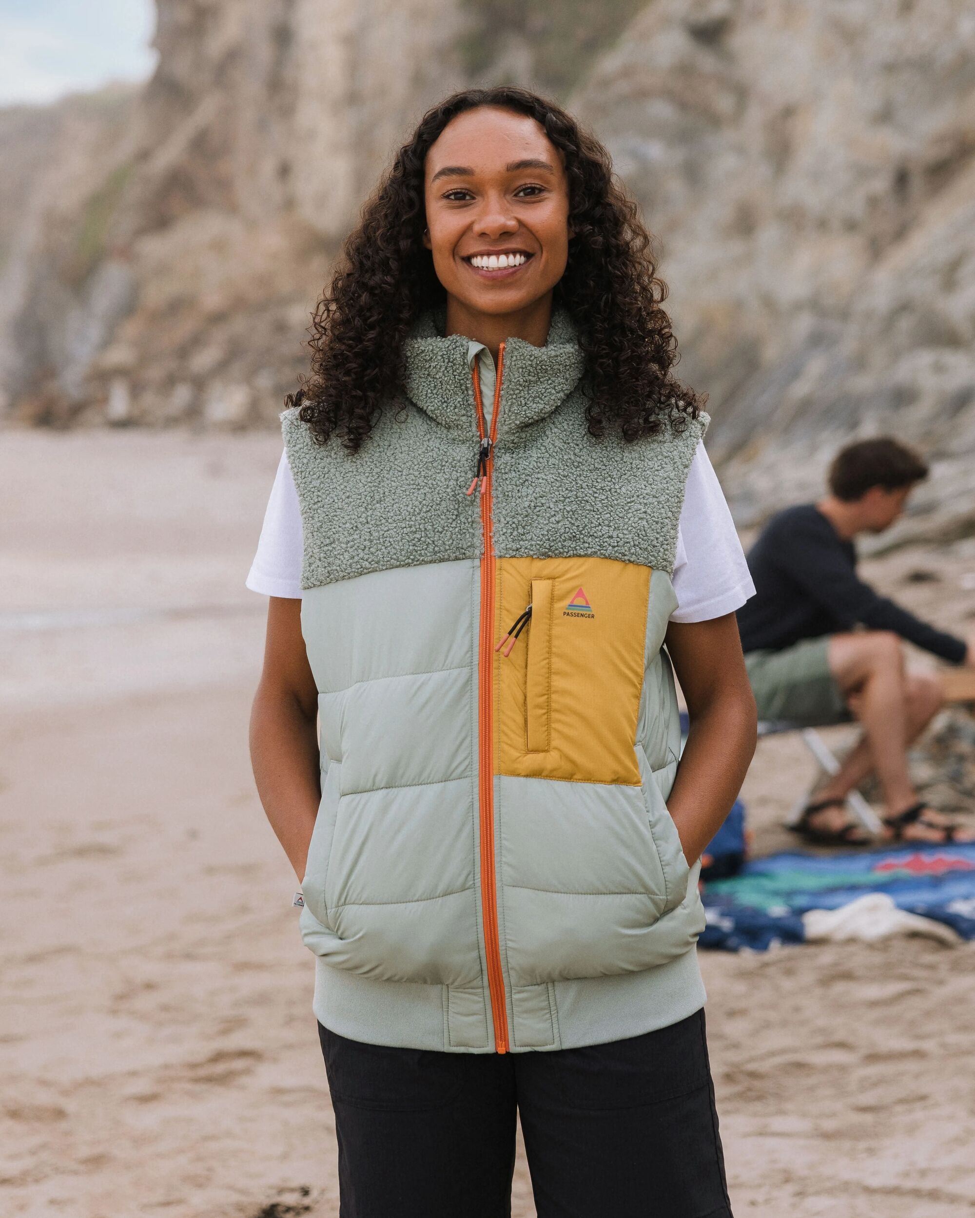 Inspire Recycled Insulated Gilet - Pistachio - Lifestyle