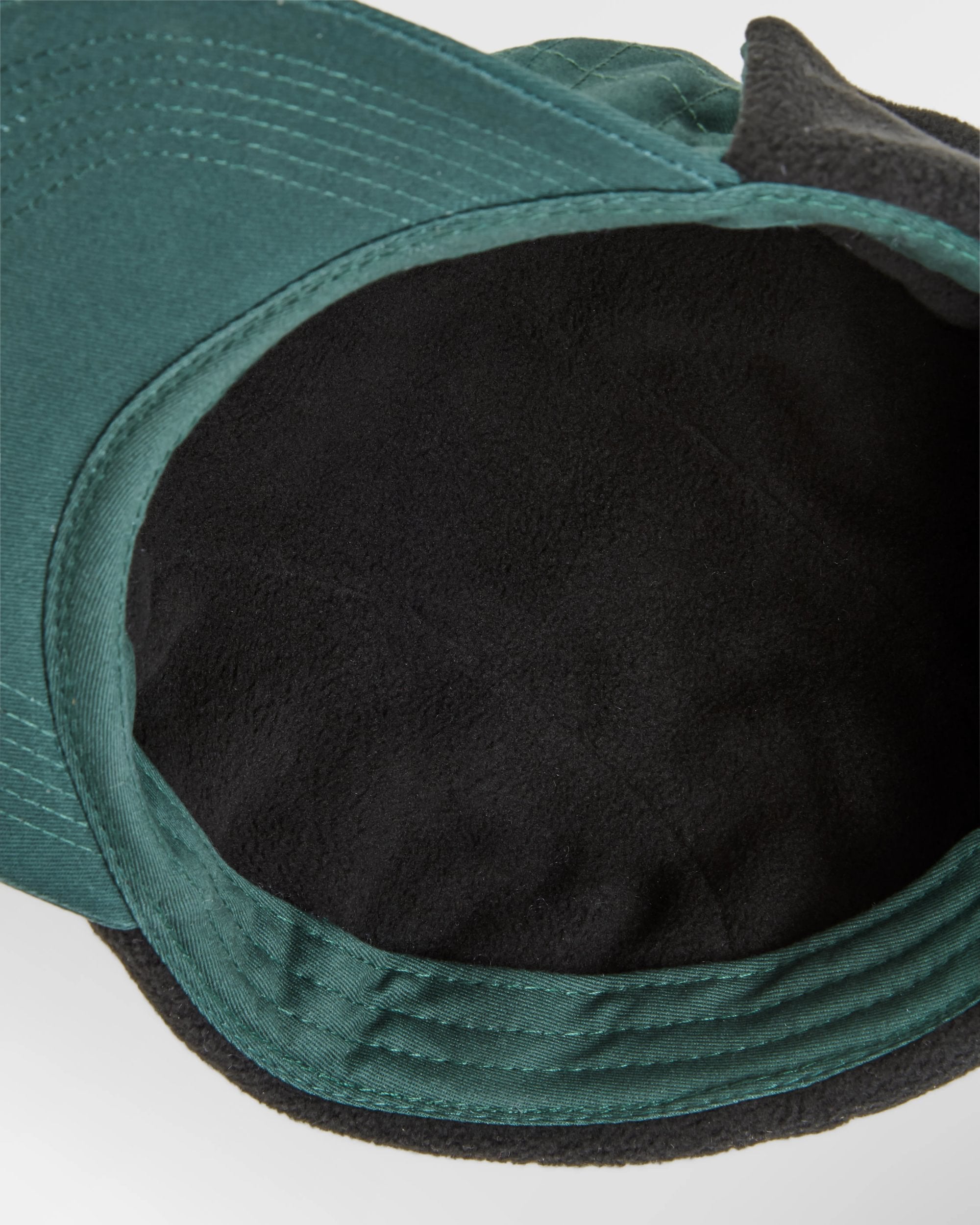 Nightfall Recycled Polar Fleece Lined Hat - Dark Fern - Flatlay