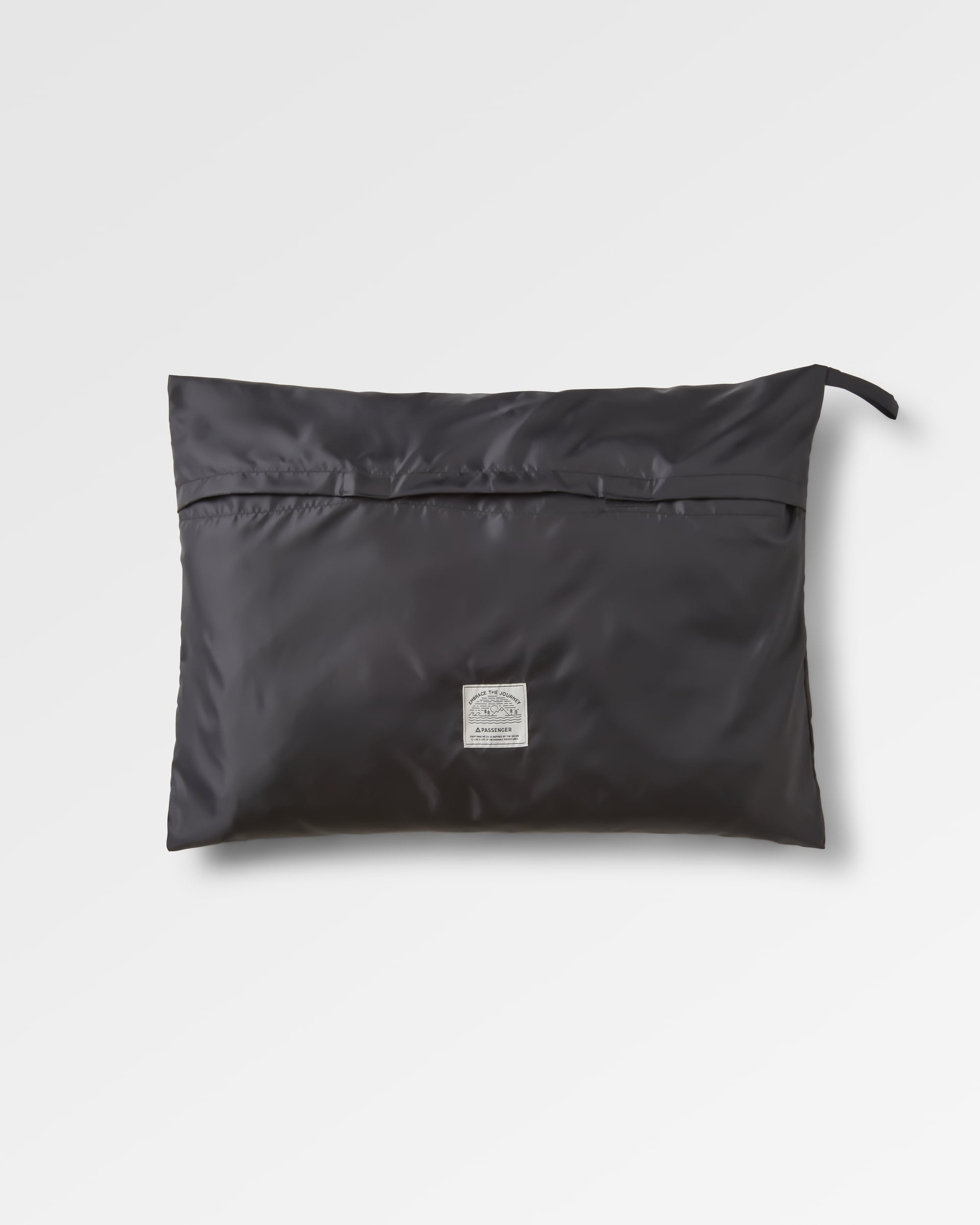 Waves Recycled Sherpa Lined Changing Robe - Black/Khaki - Flatlay