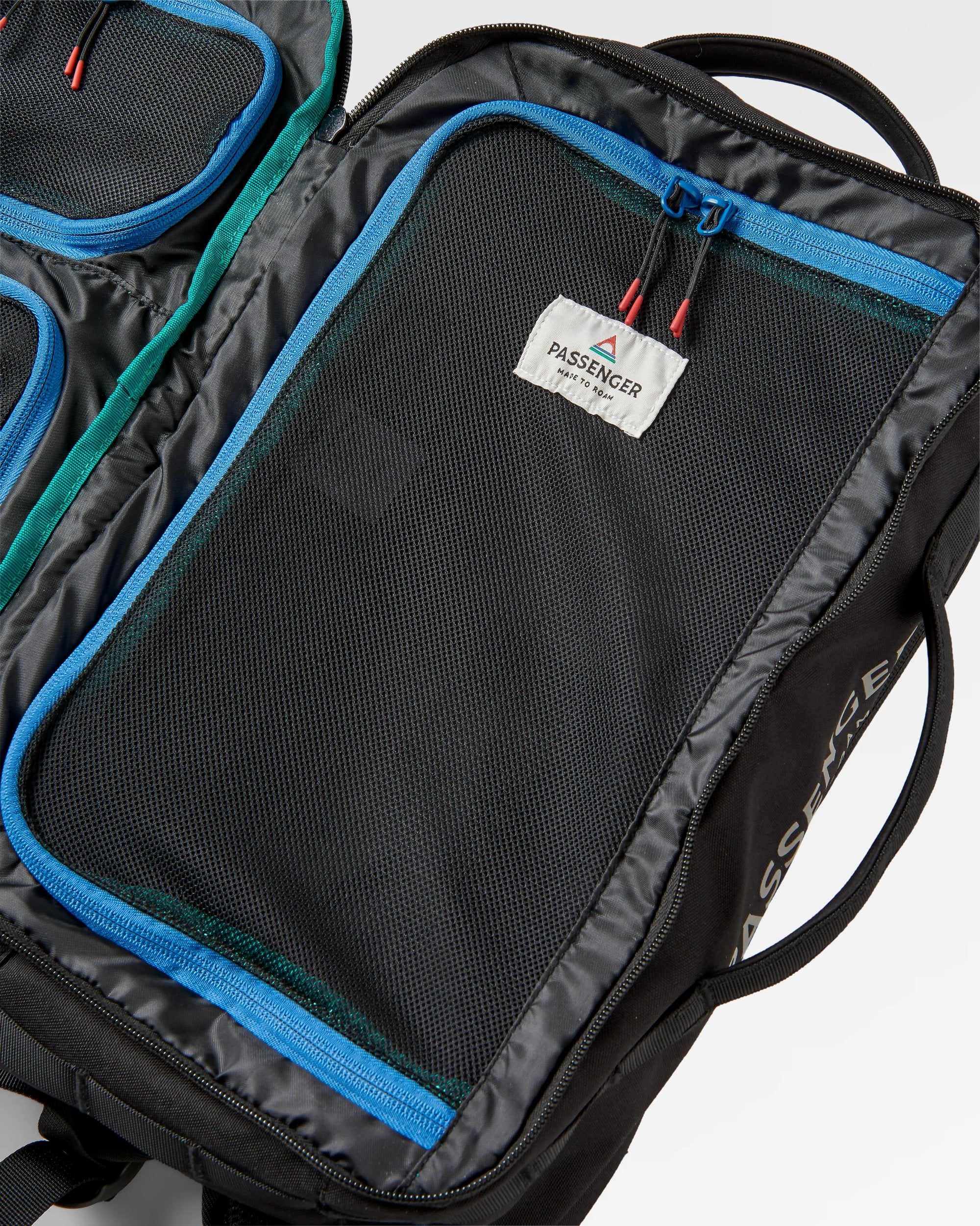 Stratos Duffel Backpack - Black - Flatlay