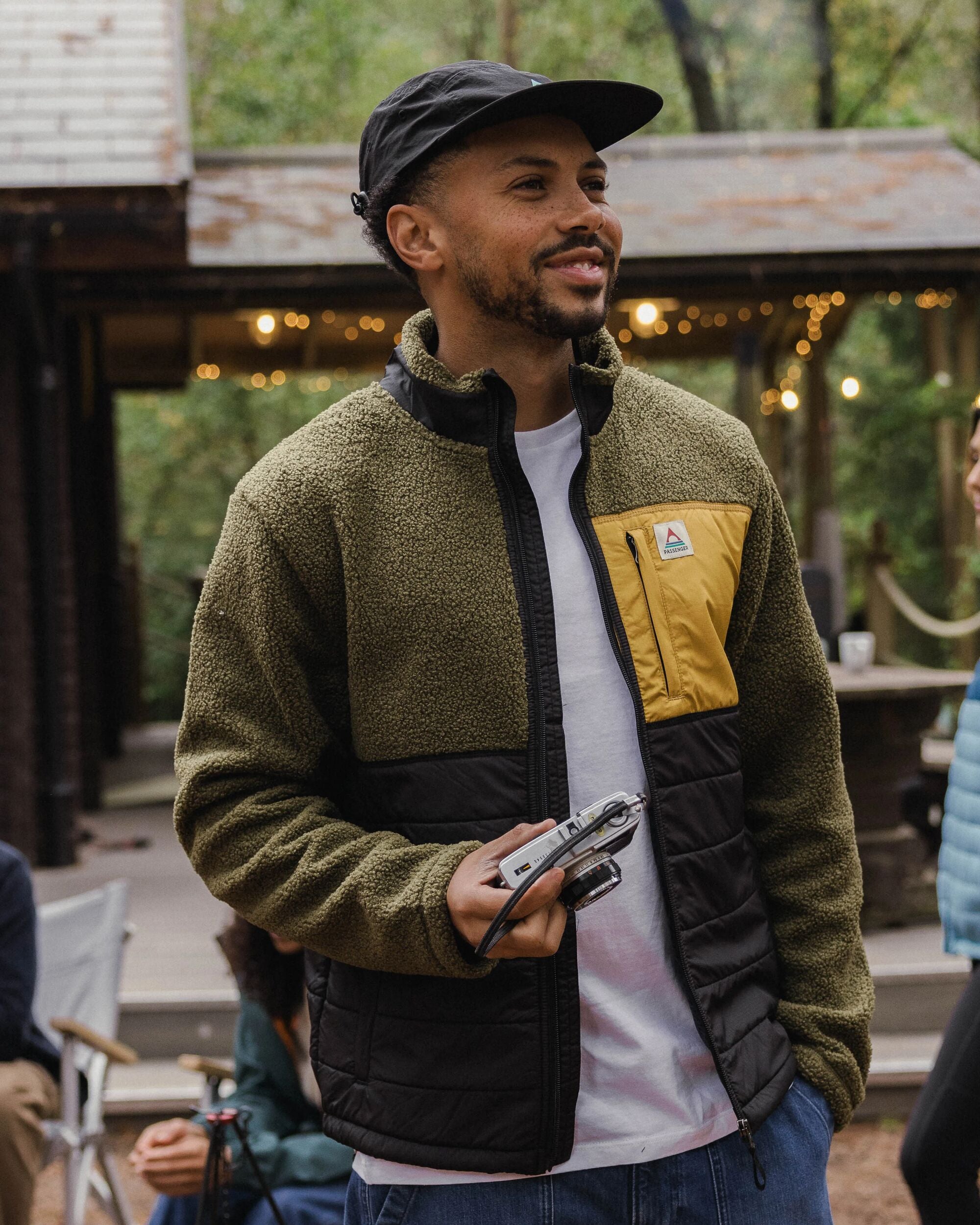 Born Explorer Recycled Polar-Lined Sherpa Fleece - Khaki - Lifestyle