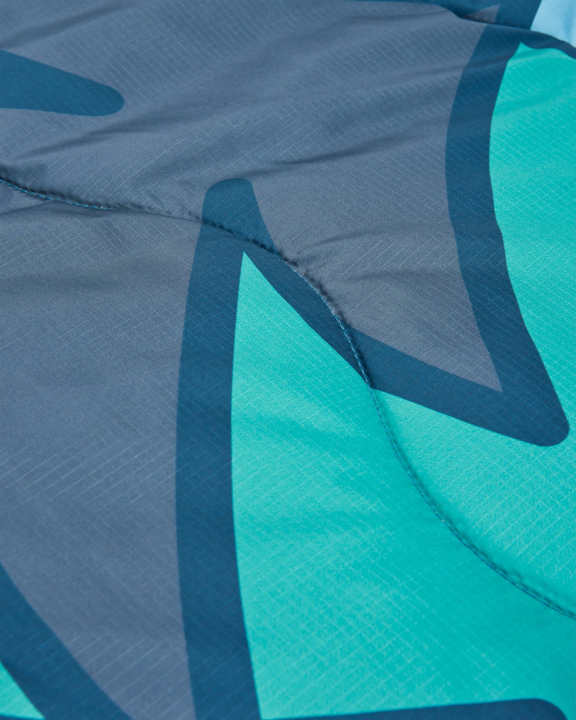 Cabin Recycled Sherpa Blanket - Dark Denim - Flatlay