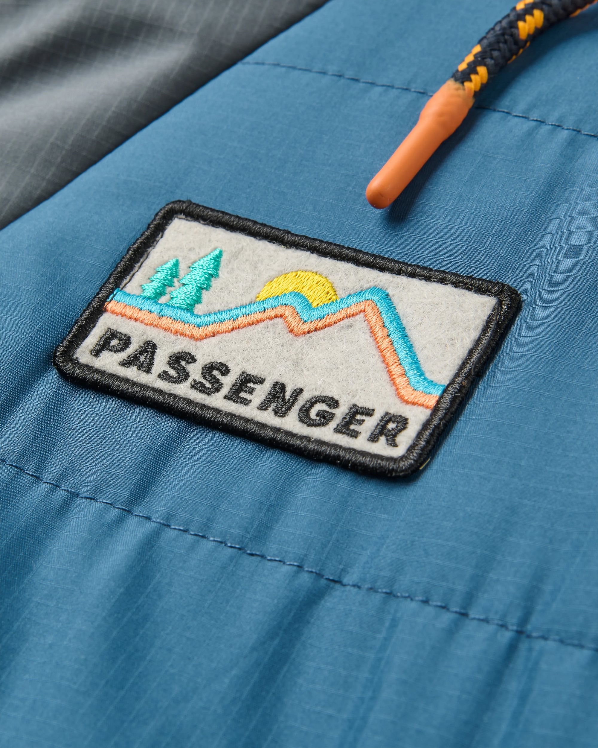 Ocean Recycled Insulated 1/2 Zip Jacket - Ensign Blue - Flatlay