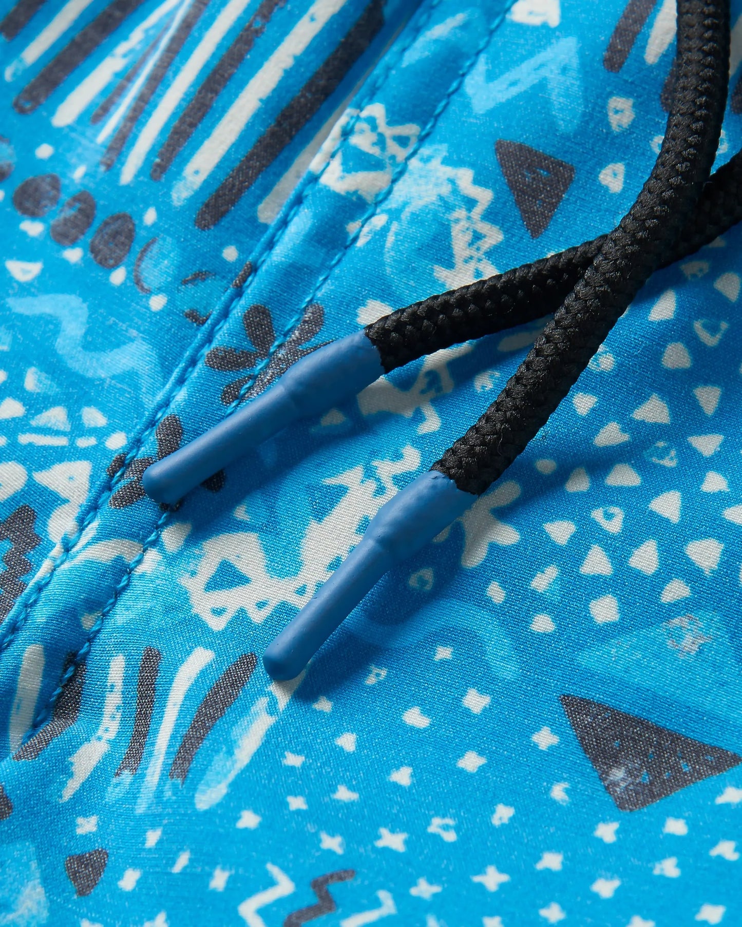 Way Out Recycled All Purpose Short - Vintage Patchwork Blue Pool - Flatlay
