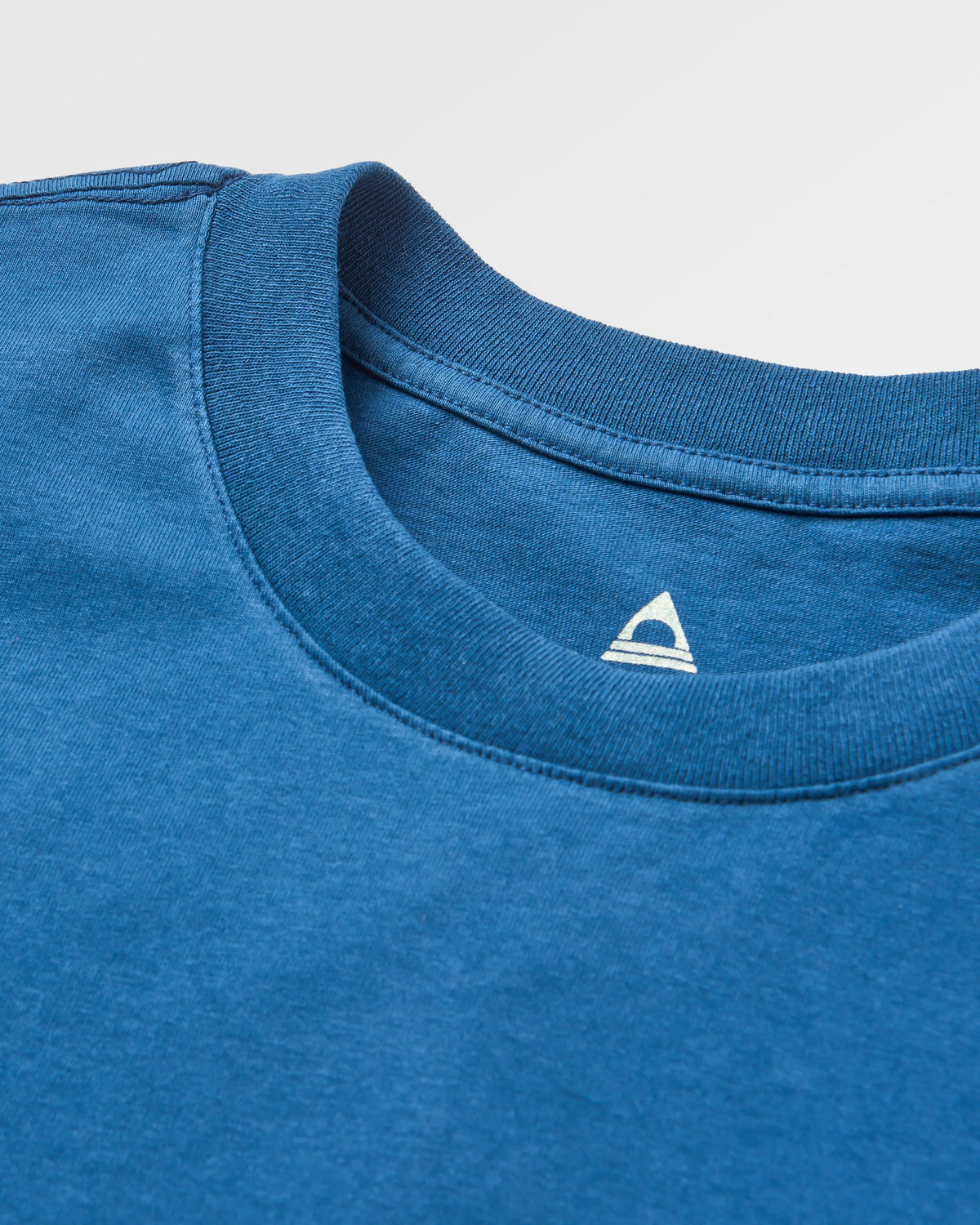 Laidback Recycled Cotton Relaxed Fit T-Shirt - Dark Denim - Flatlay