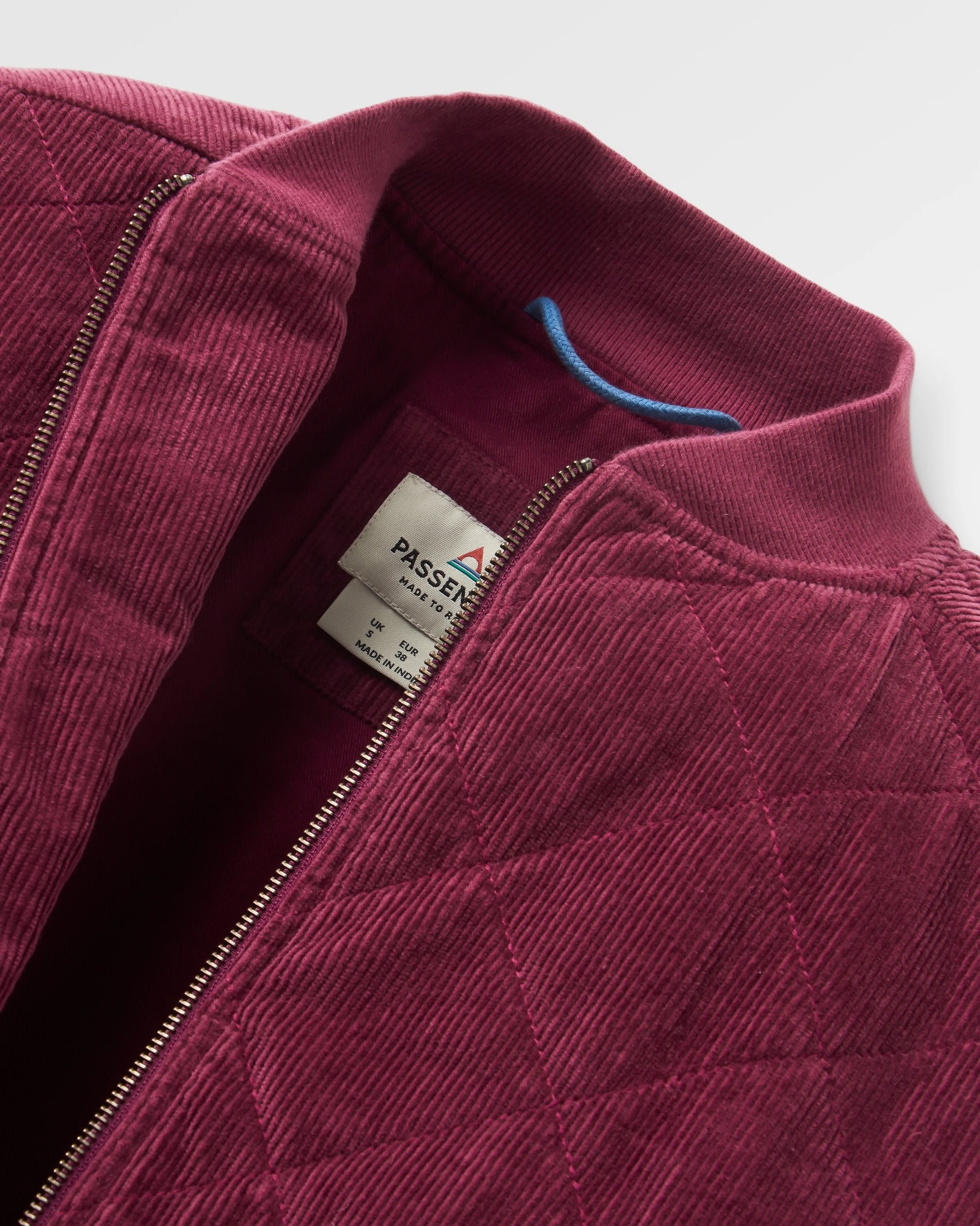 Lucia Cord Jacket - Fig - Flatlay