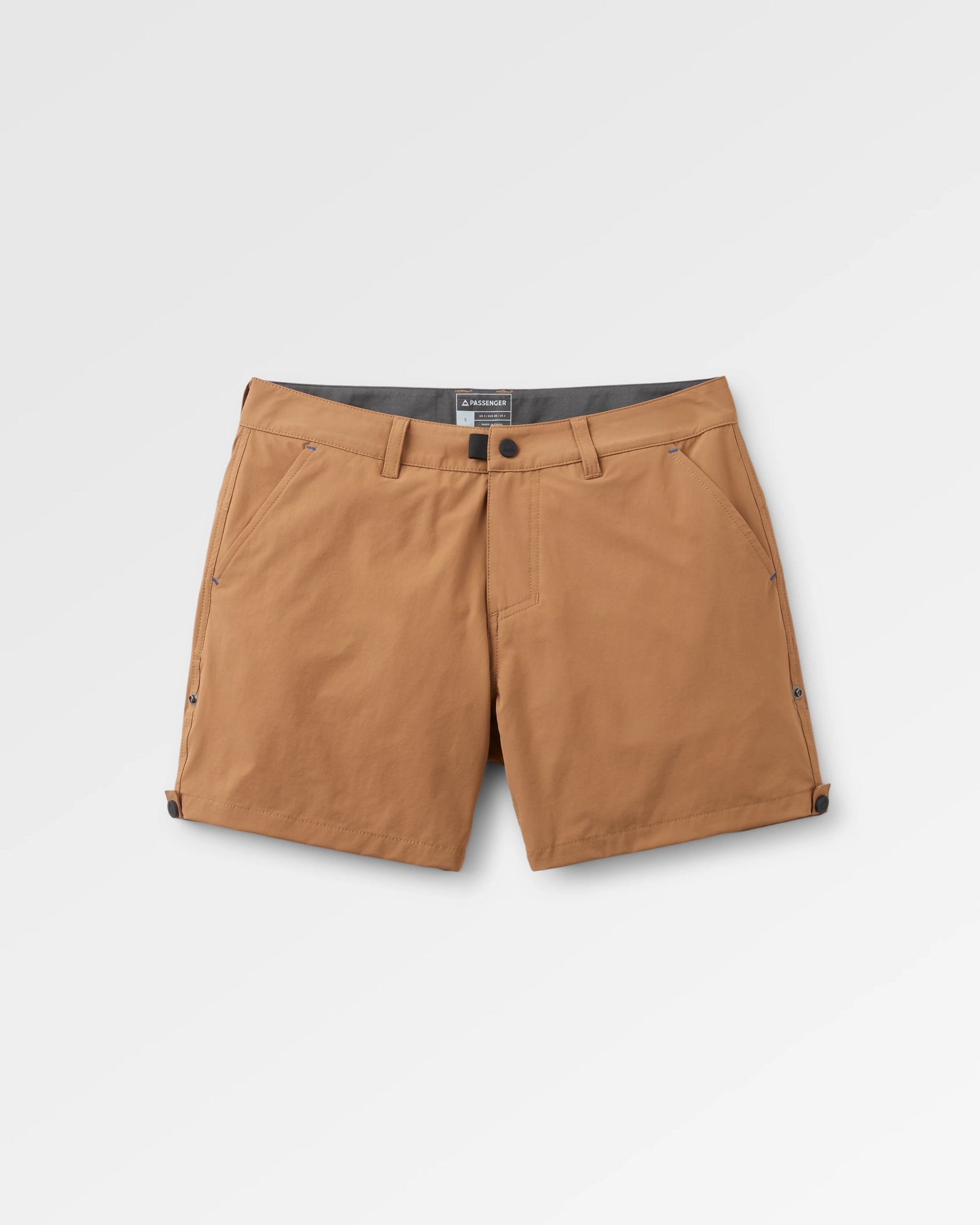 365 Trail Roll Up Short - Toffee - Flatlay