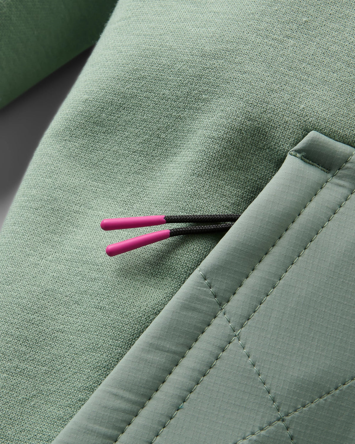 Solscape Women's Active Hoodie - Pistachio Marl - Flatlay